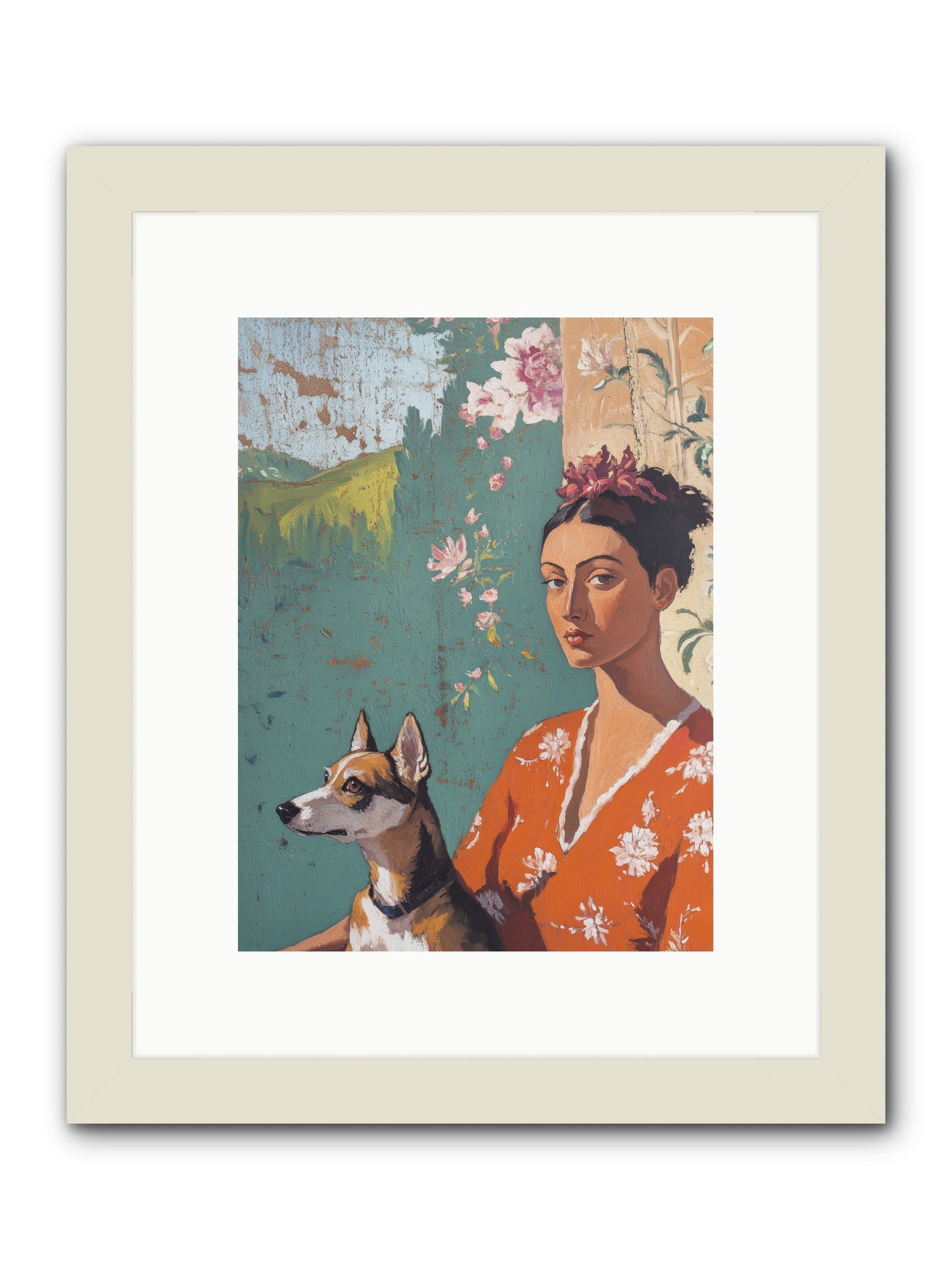 Adored Beyond Words -- Framed Print - White 9x12