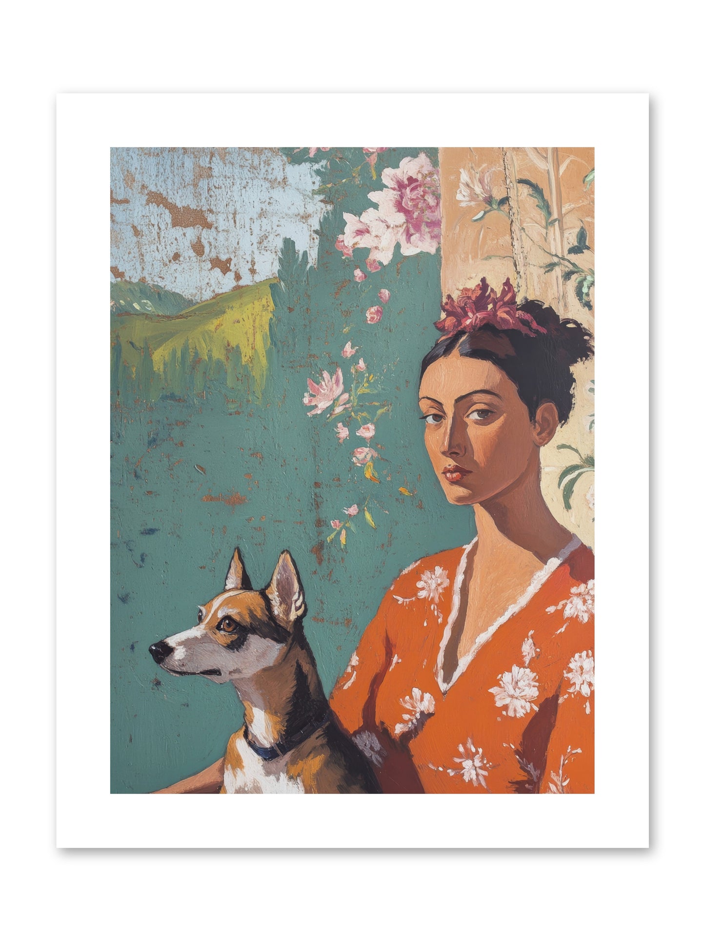 Adored Beyond Words -- Loose Canvas Print 9x12