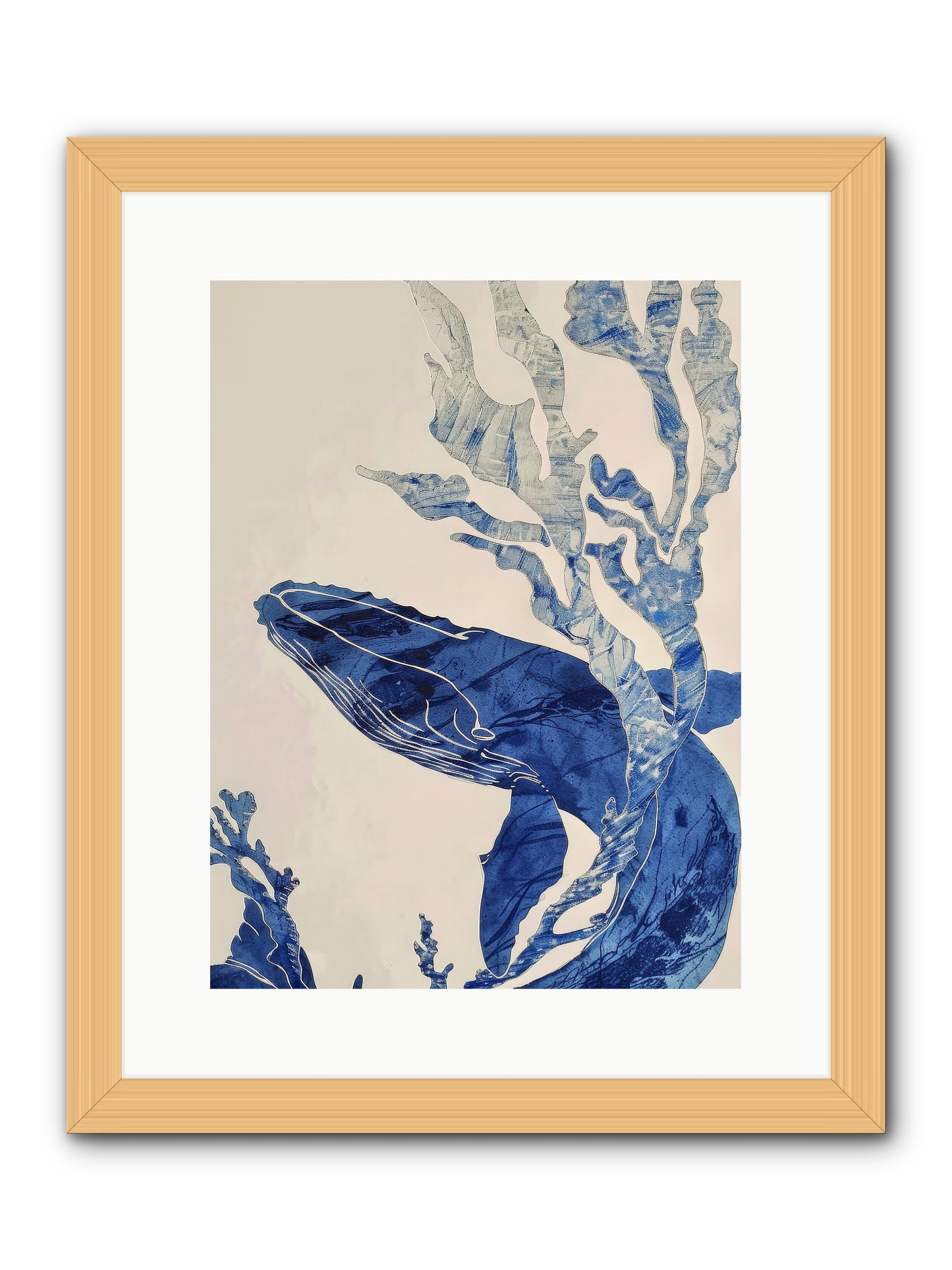 Aegean Echoes -- Framed Print - Natural 12x16