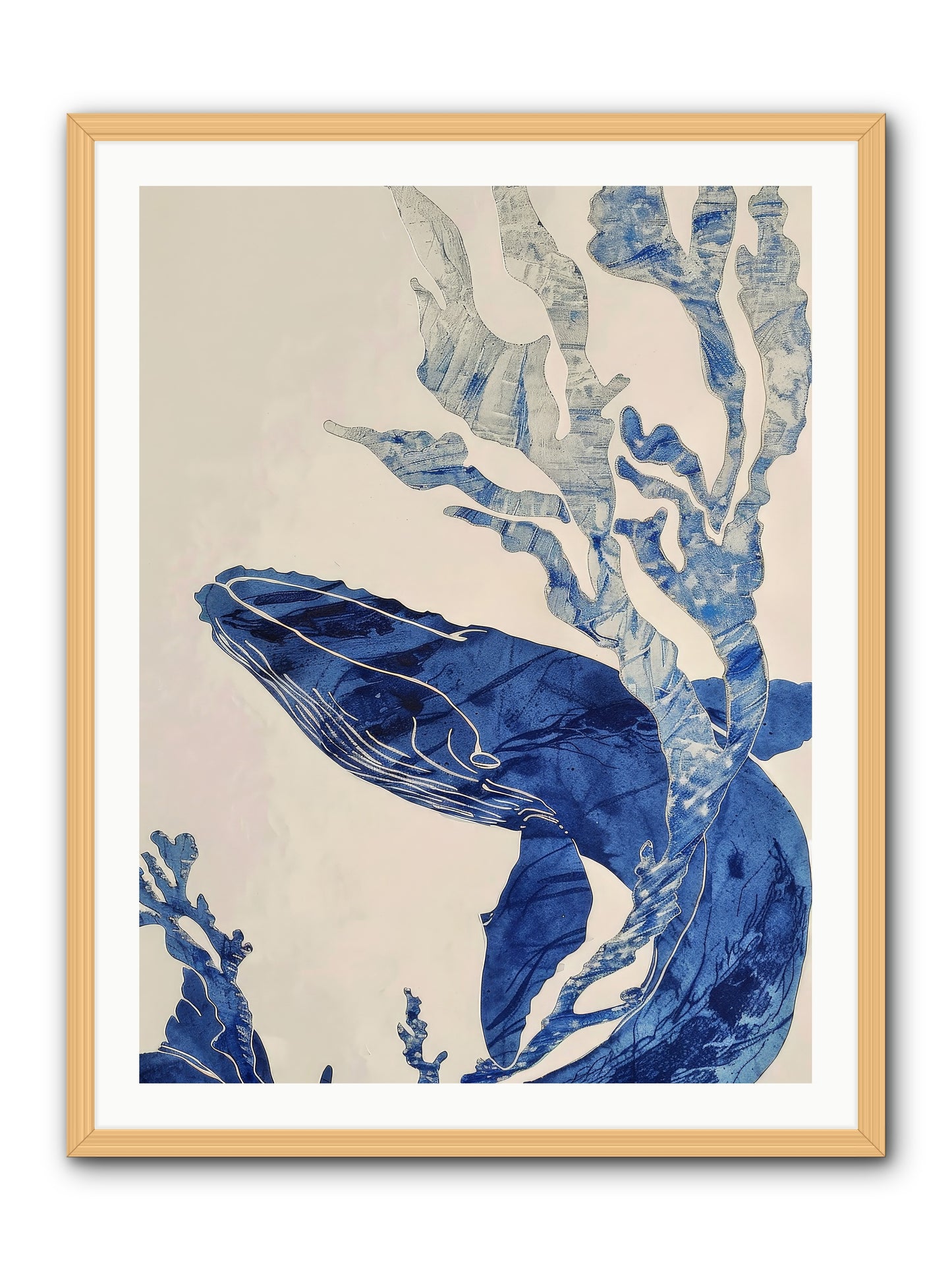 Aegean Echoes -- Framed Print - Natural 30x40