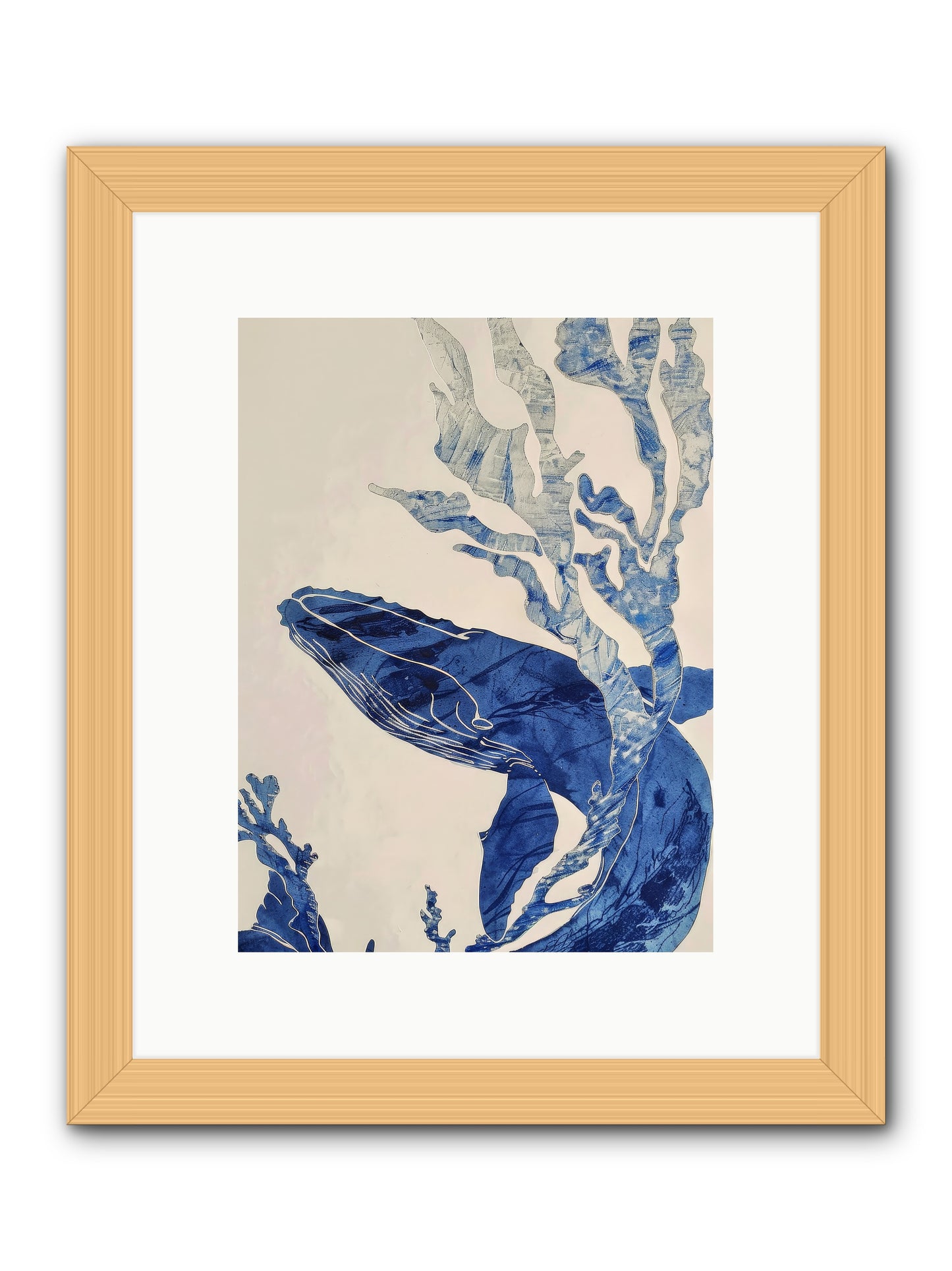 Aegean Echoes -- Framed Print - Natural 9x12