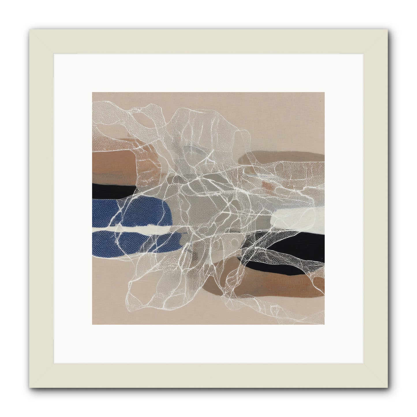 Aegis -- Framed Print - White 12x12