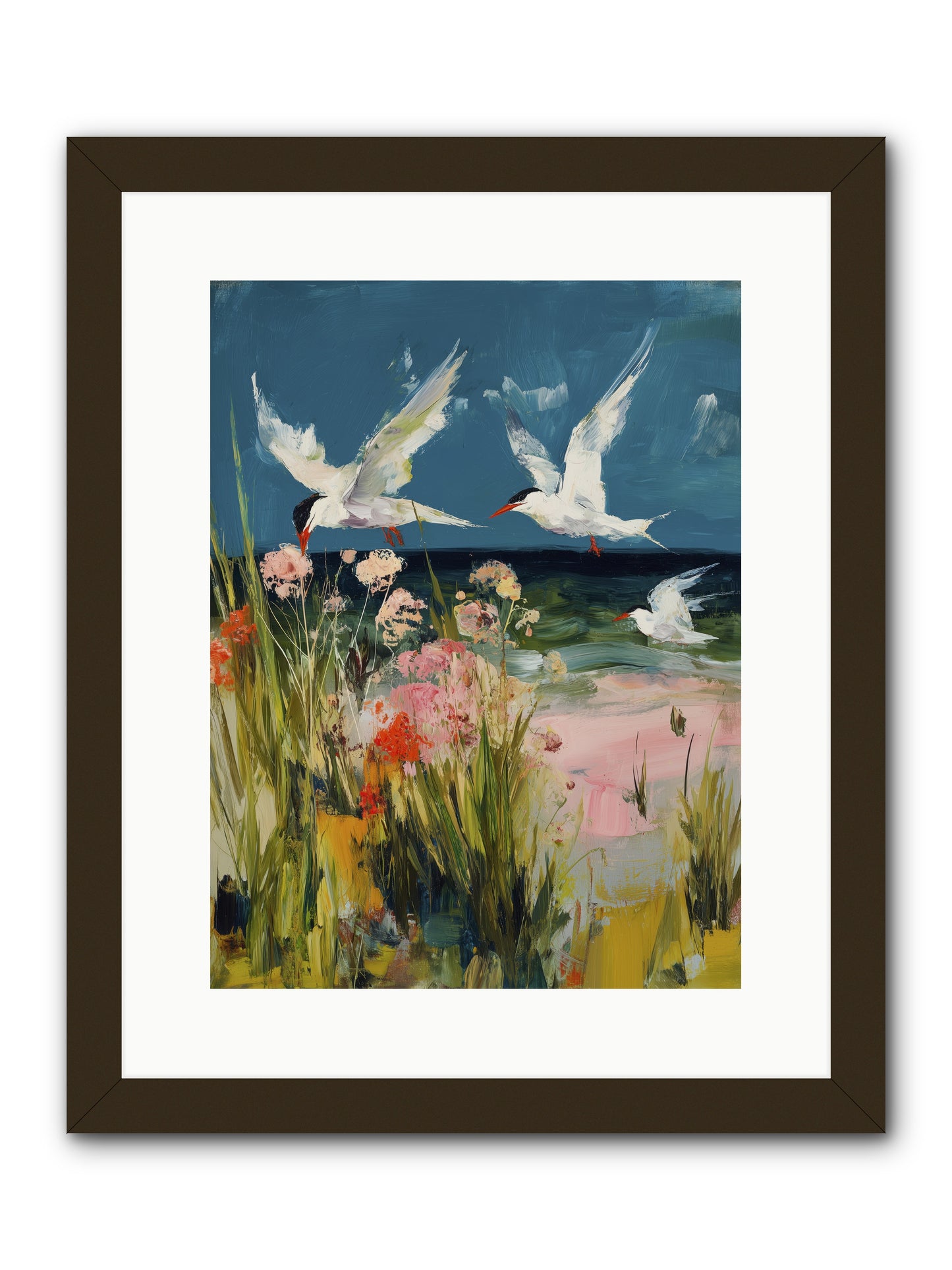 Aerial Poetry -- Framed Print - Black 12x16