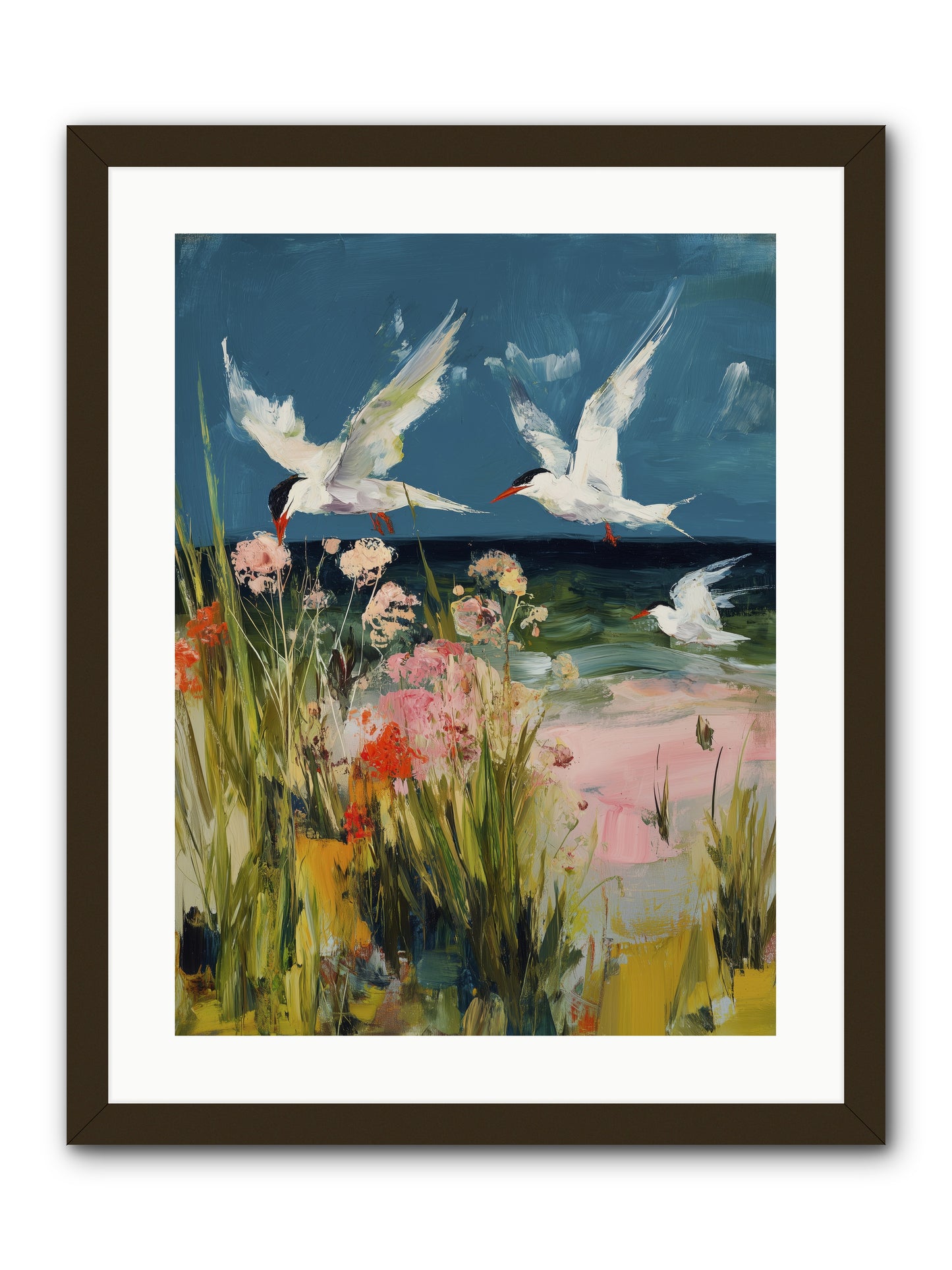 Aerial Poetry -- Framed Print - Black 18x24