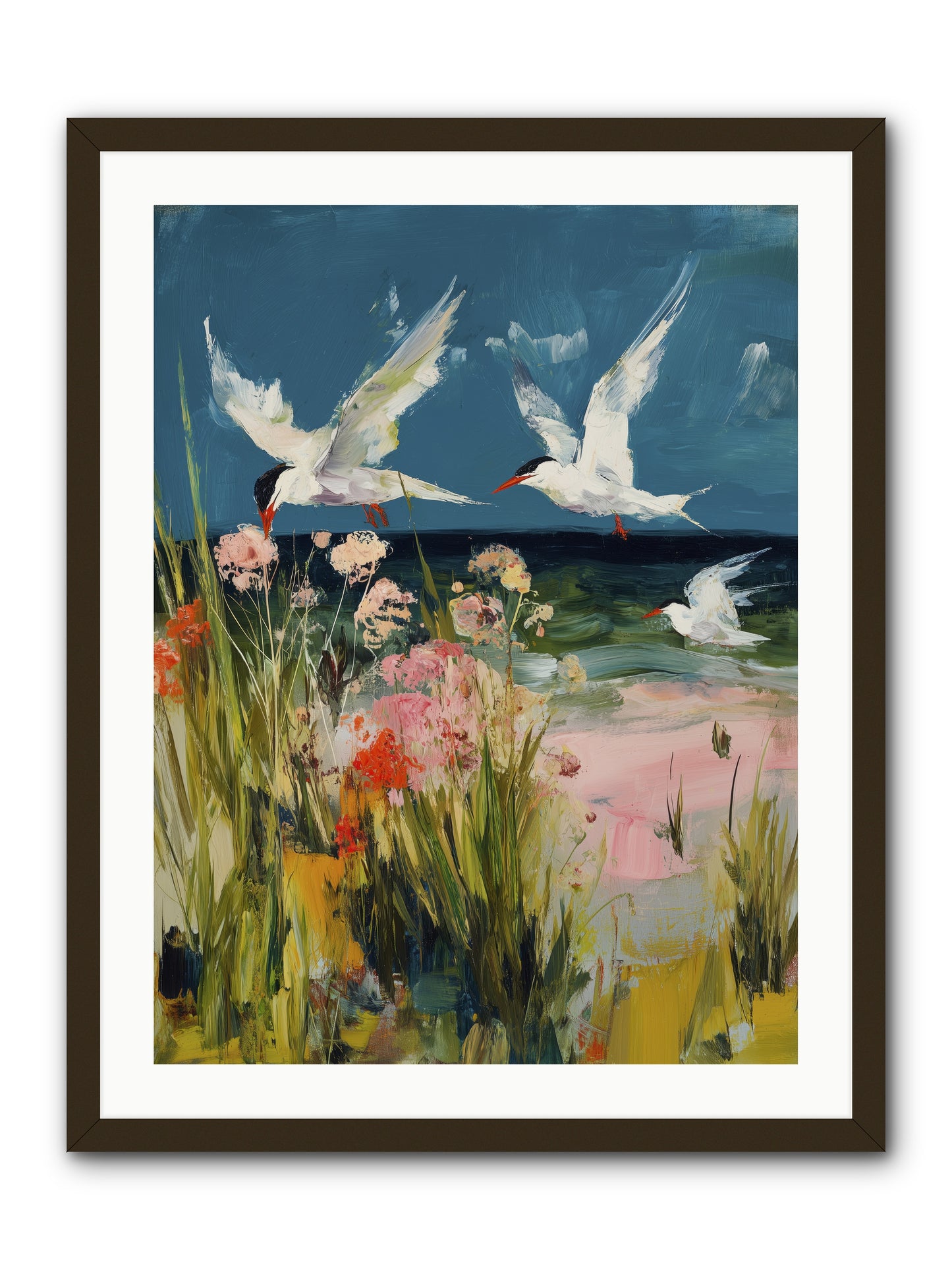 Aerial Poetry -- Framed Print - Black 24x32