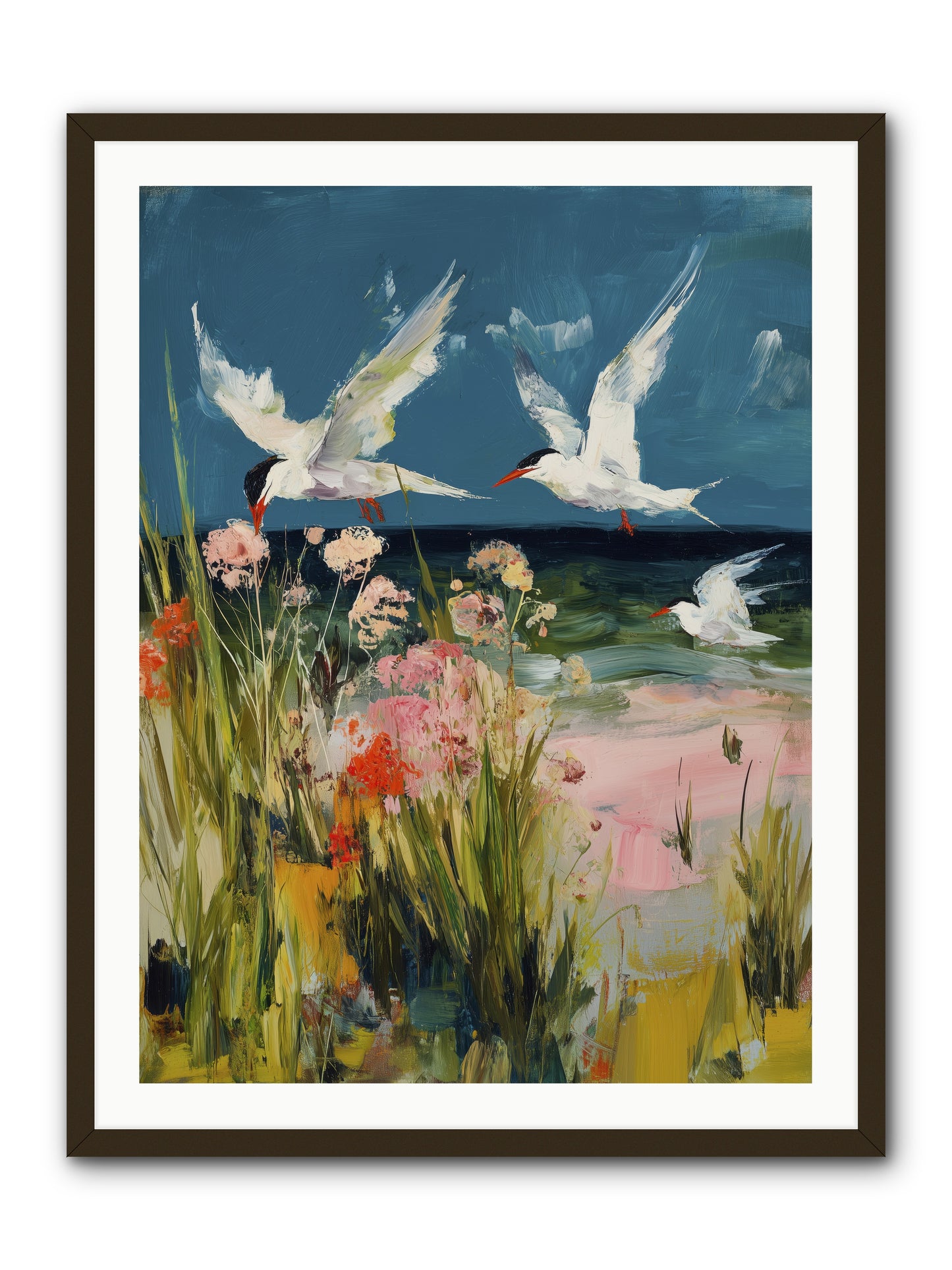 Aerial Poetry -- Framed Print - Black 30x40