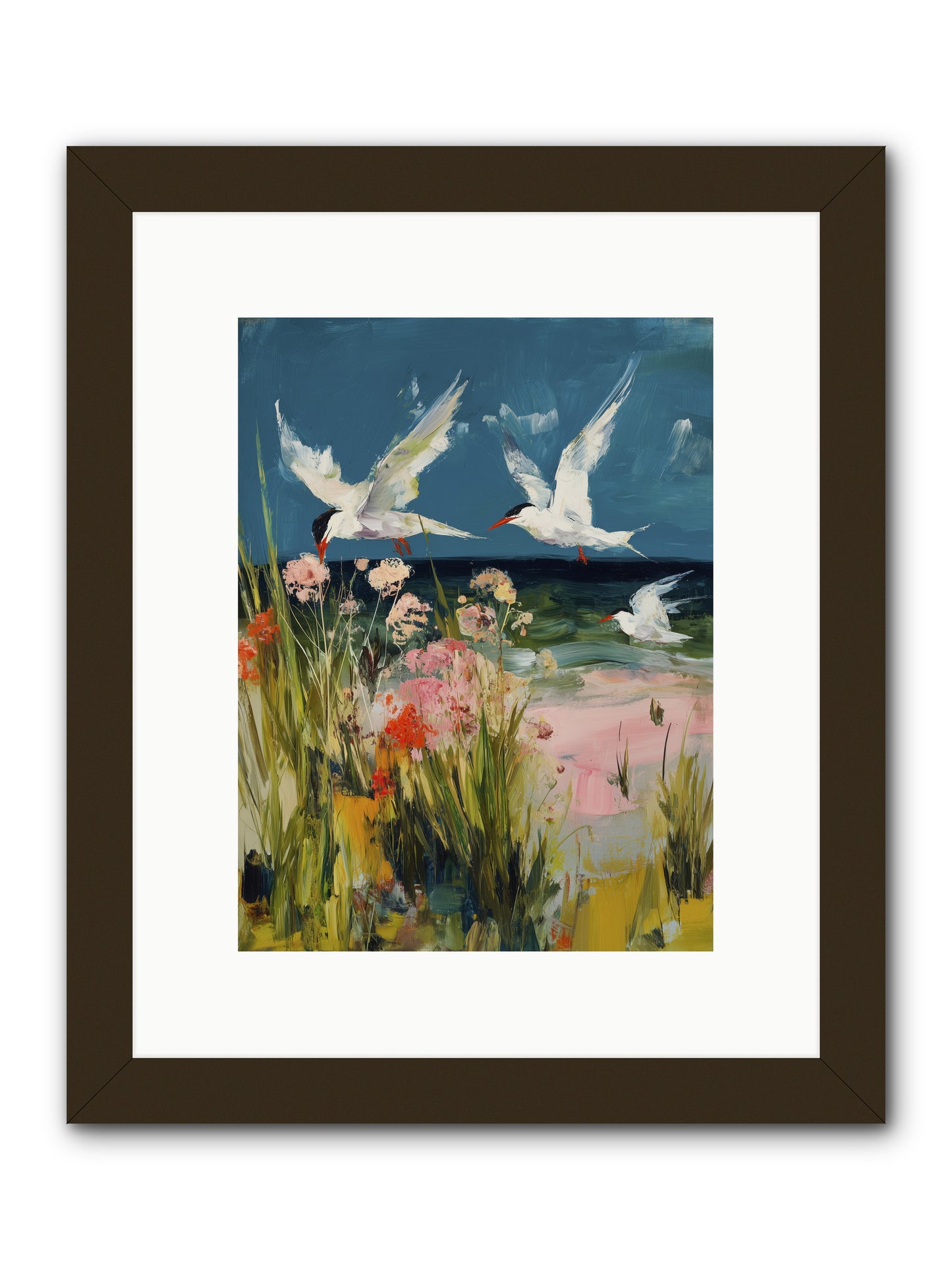 Aerial Poetry -- Framed Print - Black 9x12