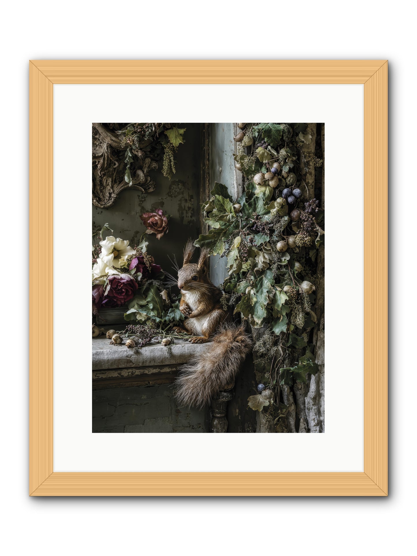 Aesop -- Framed Print - Natural 12x16