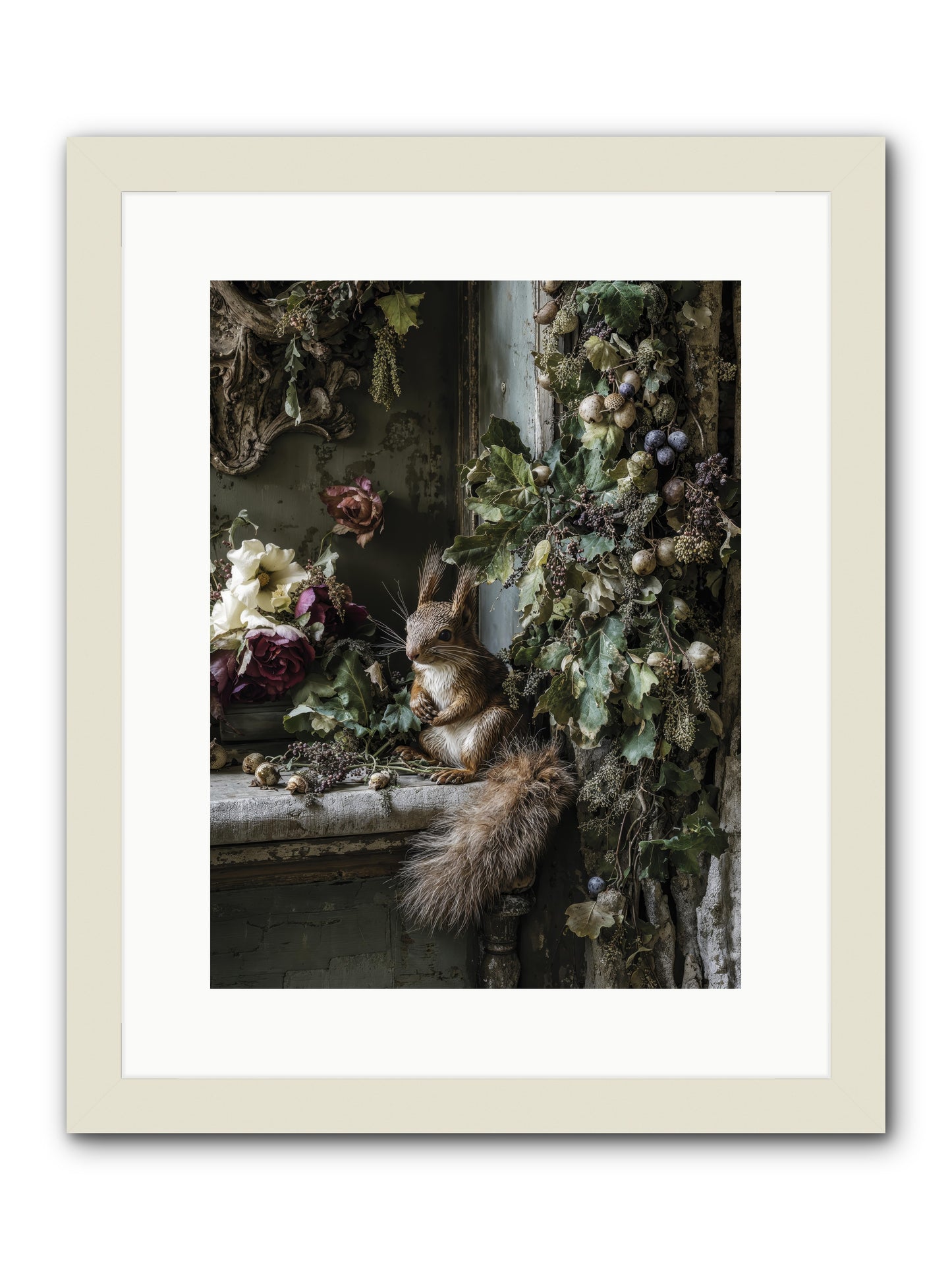 Aesop -- Framed Print - White 12x16