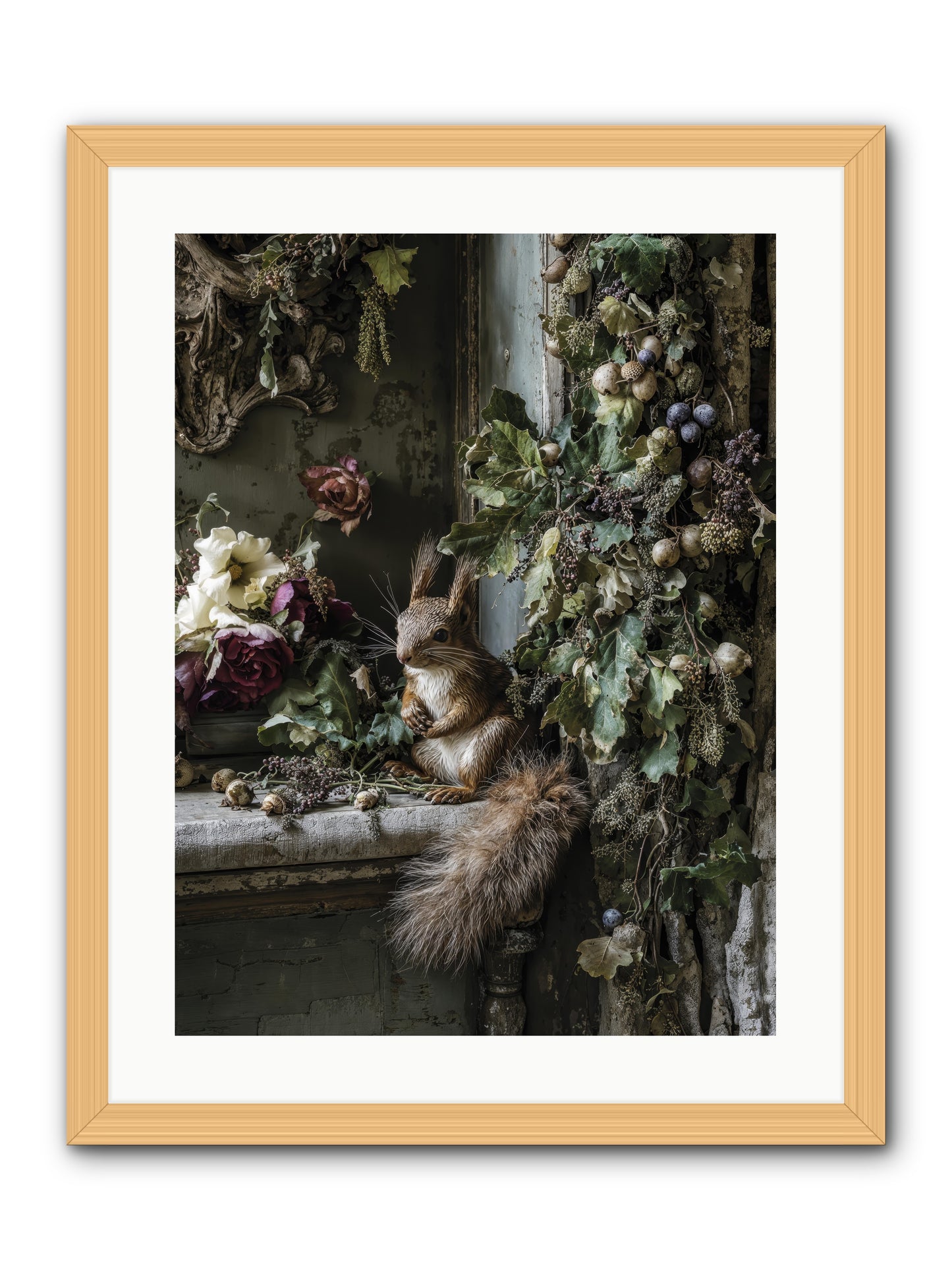 Aesop -- Framed Print - Natural 18x24