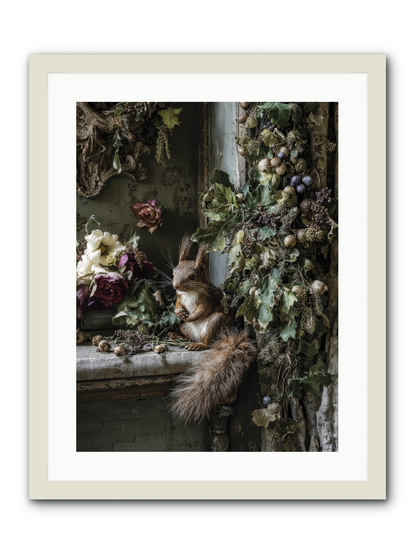 Aesop -- Framed Print - White 18x24