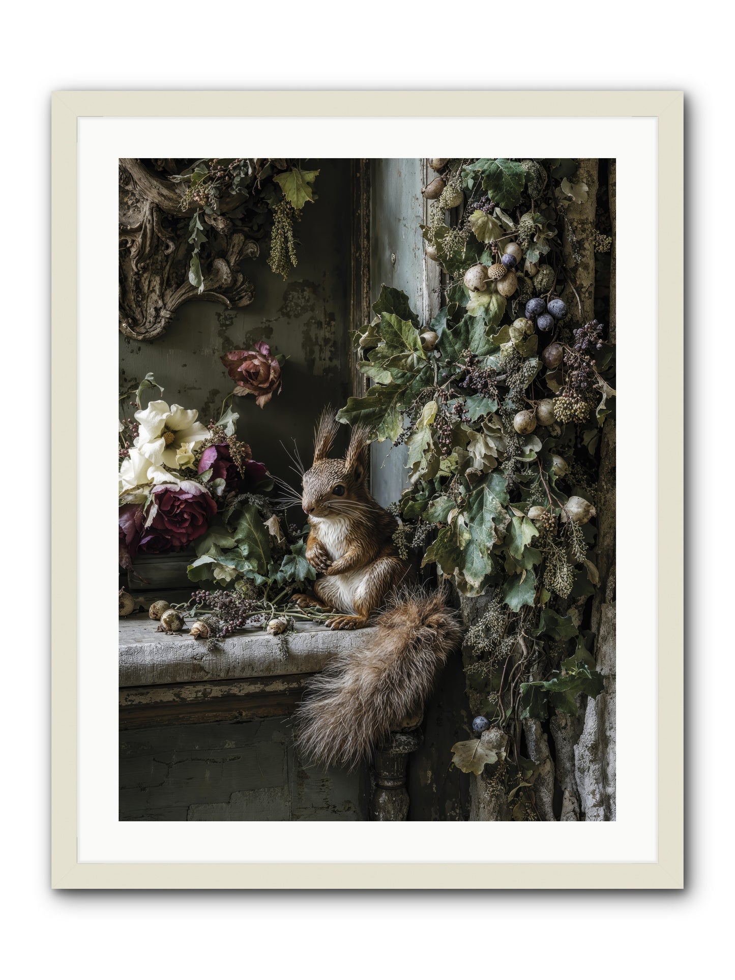 Aesop -- Framed Print - White 24x32