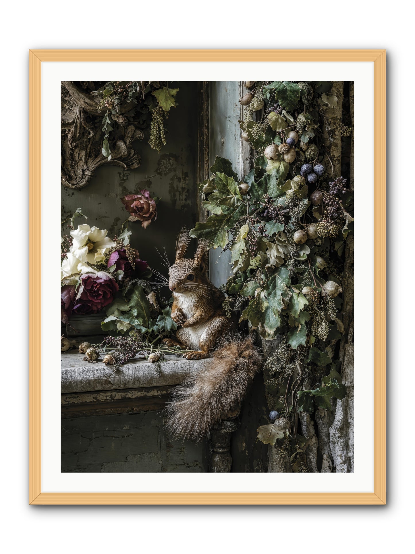 Aesop -- Framed Print - Natural 30x40