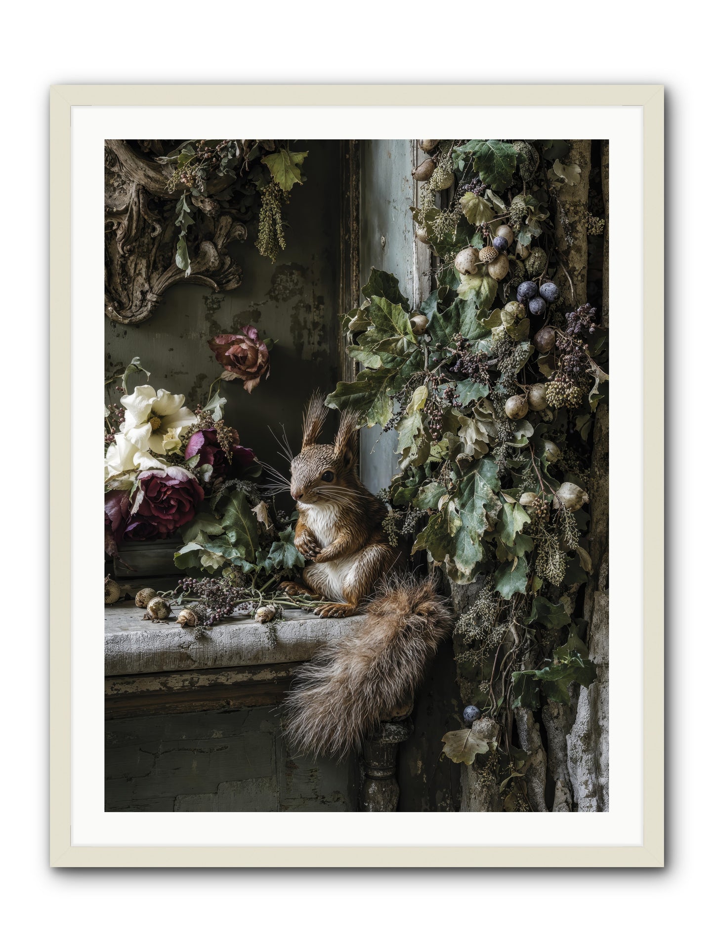 Aesop -- Framed Print - White 30x40