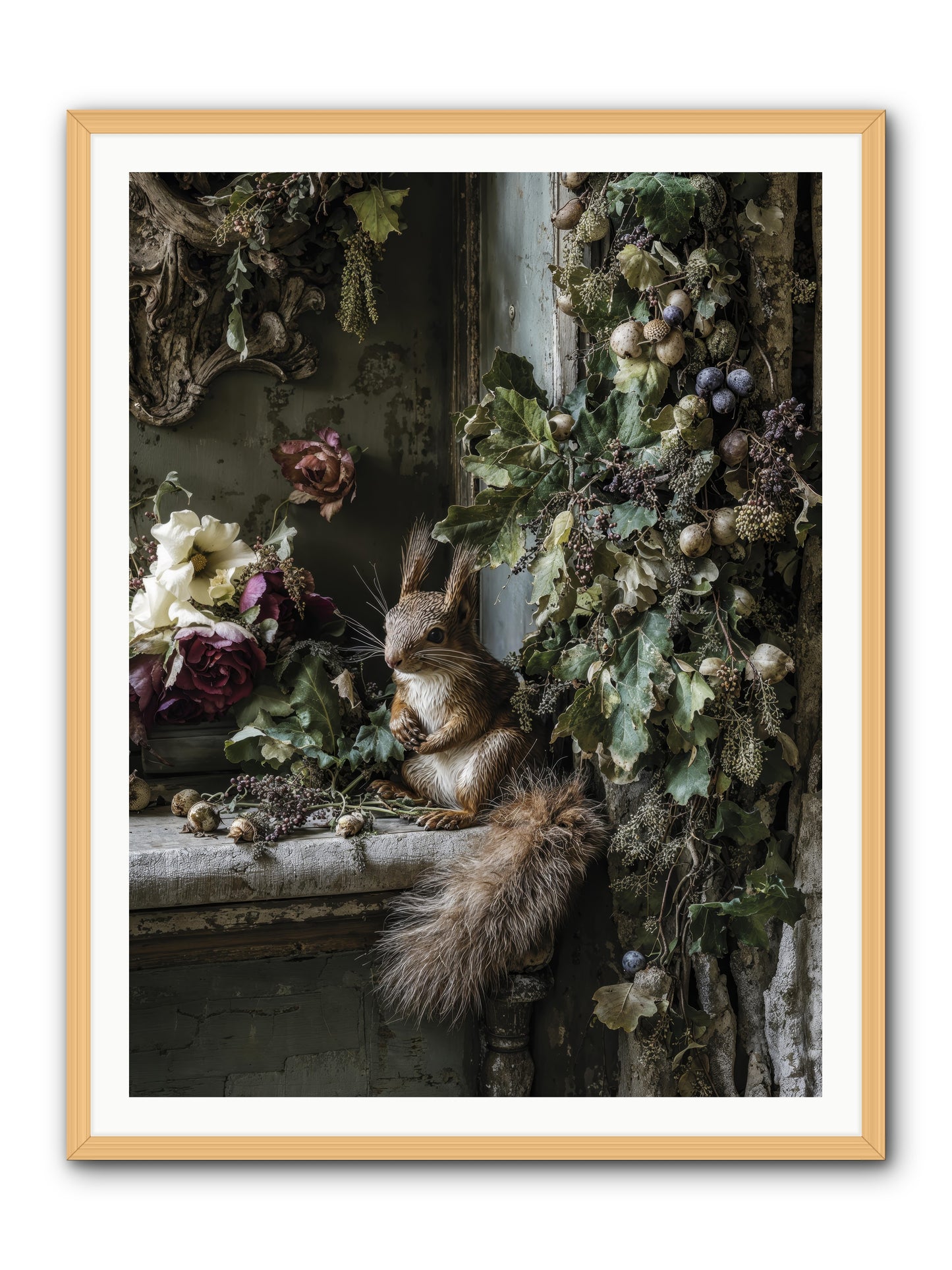 Aesop -- Framed Print - Natural 36x48