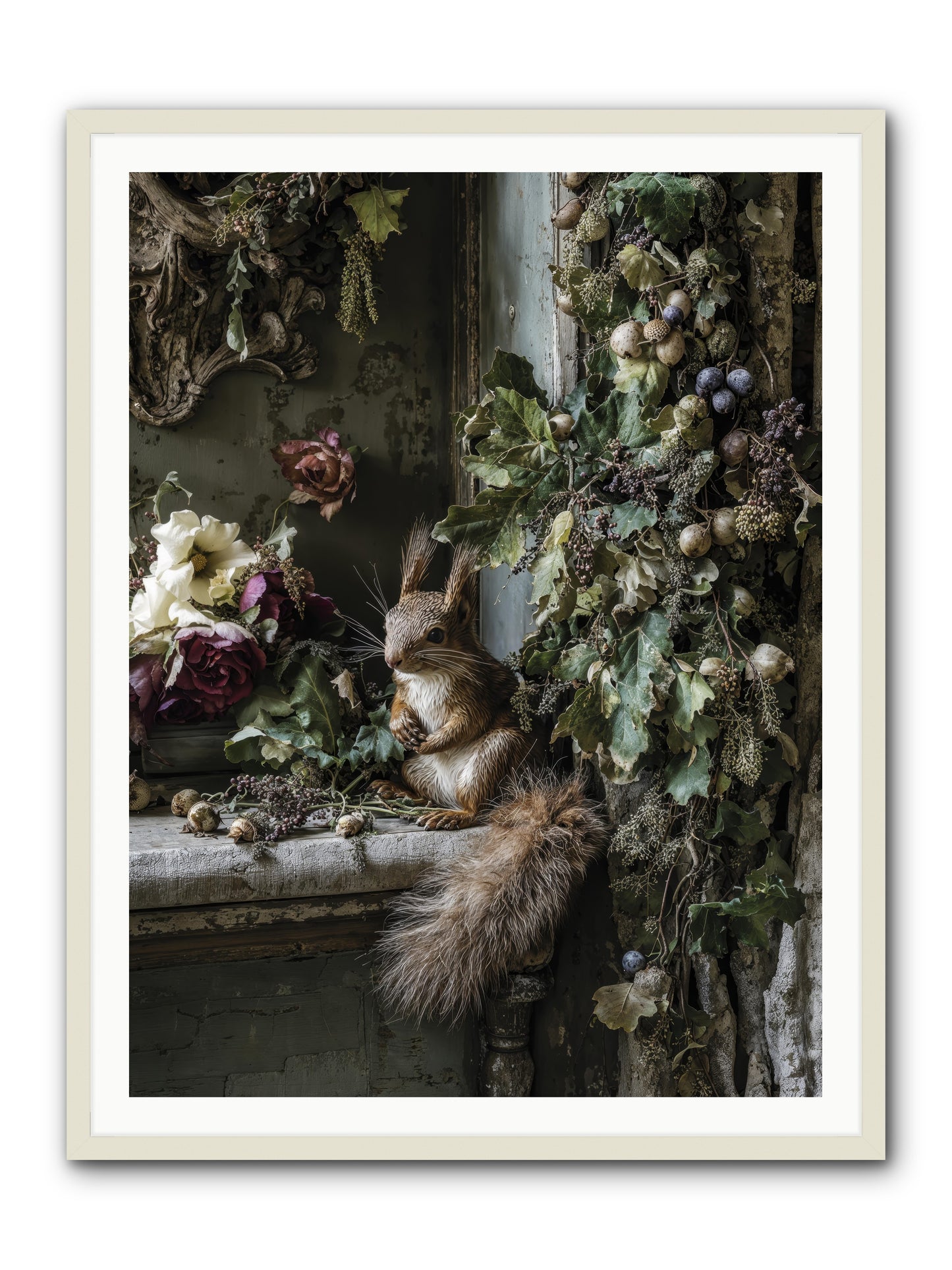 Aesop -- Framed Print - White 36x48