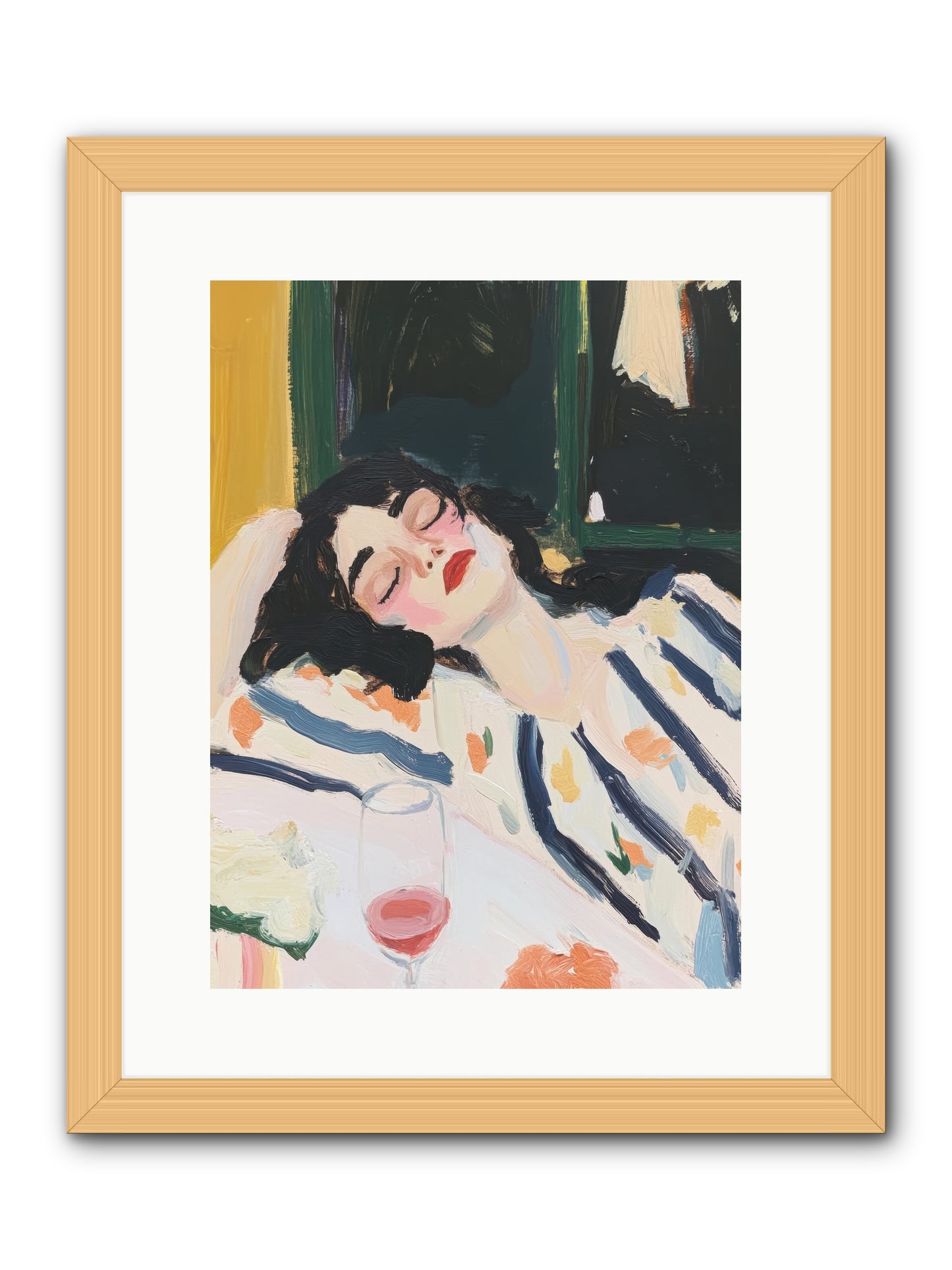 Aesthetic Grace -- Framed Print - Natural 12x16