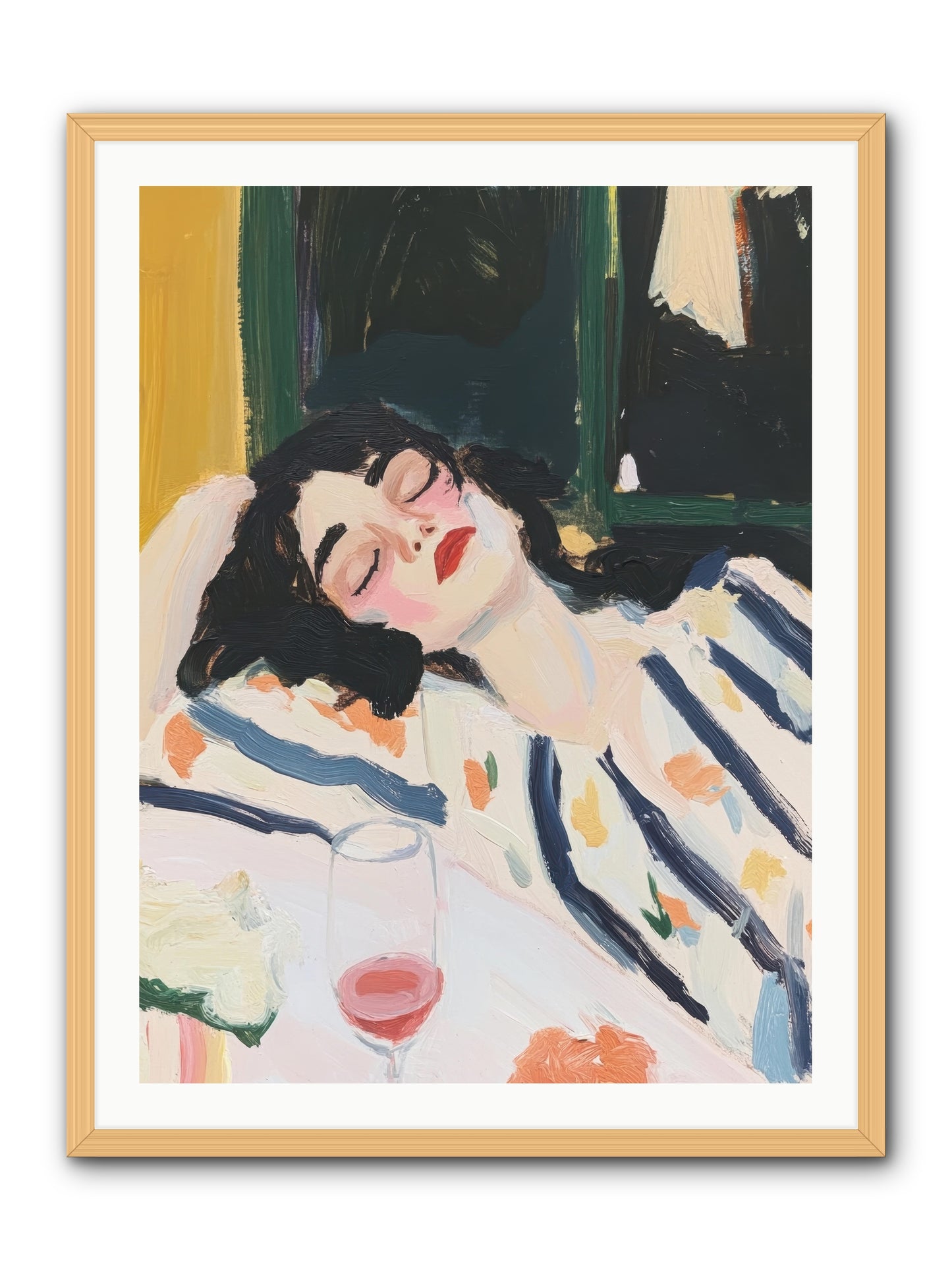 Aesthetic Grace -- Framed Print - Natural 30x40