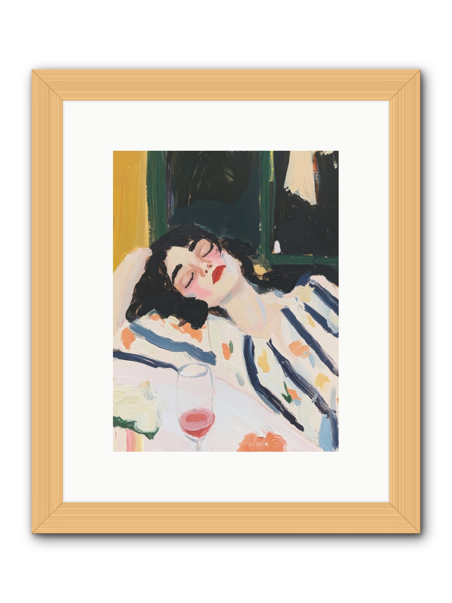 Aesthetic Grace -- Framed Print - Natural 9x12