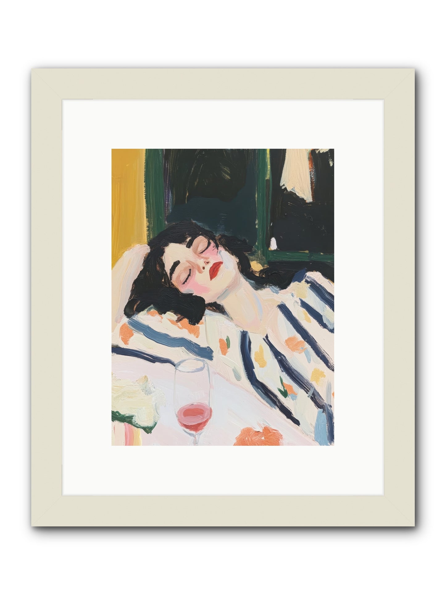 Aesthetic Grace -- Framed Print - White 9x12