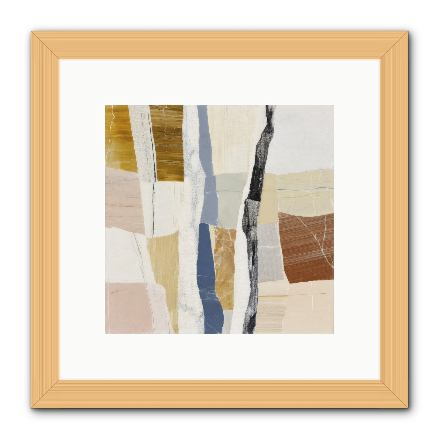 Aether No.2 -- Framed Print - Natural 10x10
