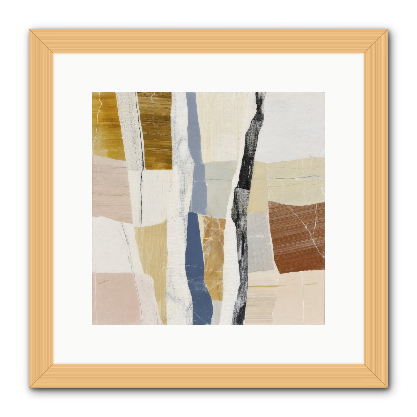 Aether No.2 -- Framed Print - Natural 12x12