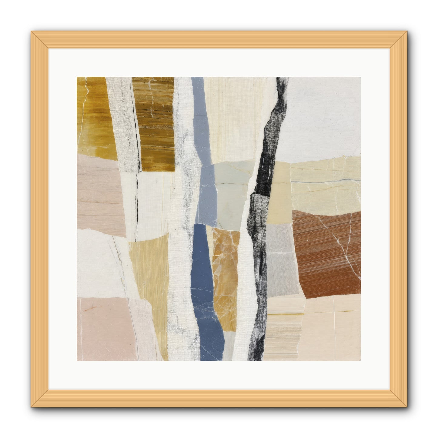 Aether No.2 -- Framed Print - Natural 20x20