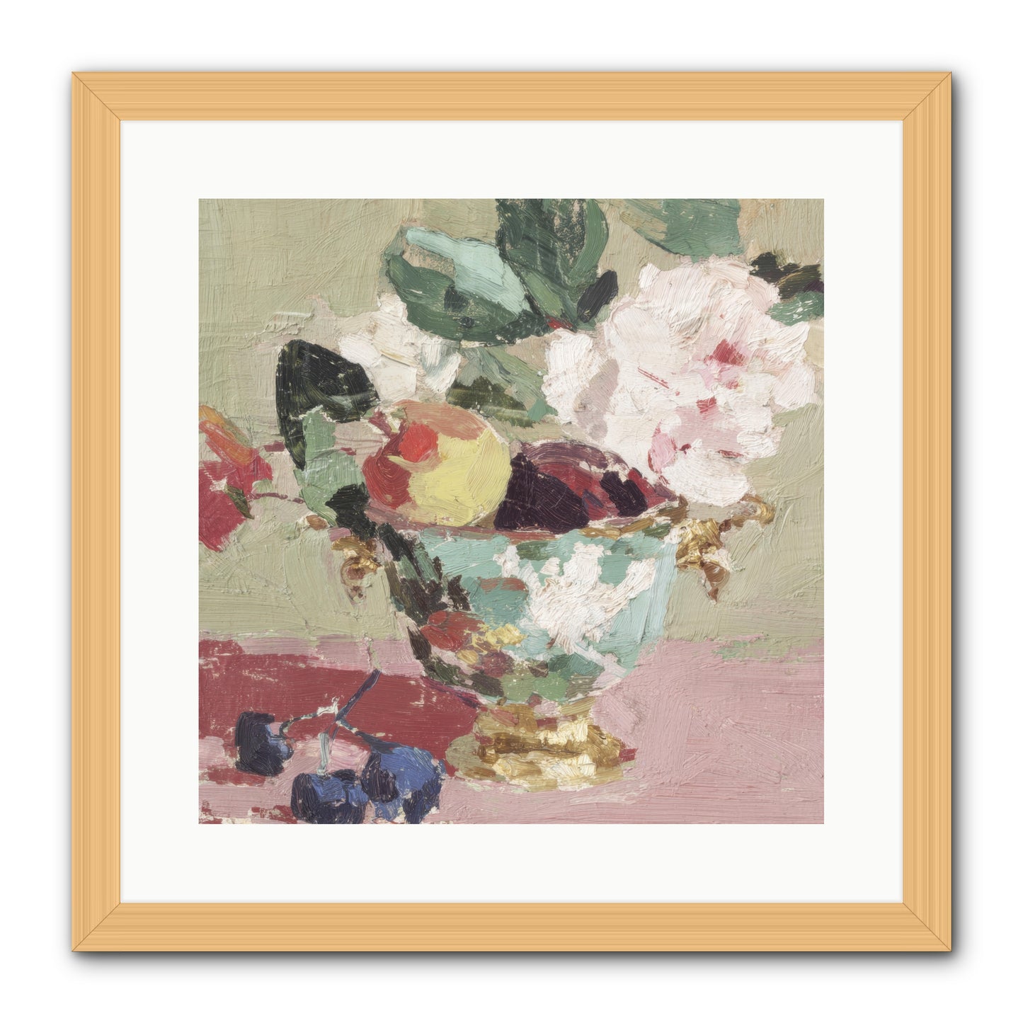 Afternoon Affairs -- Framed Print - Natural 16x16