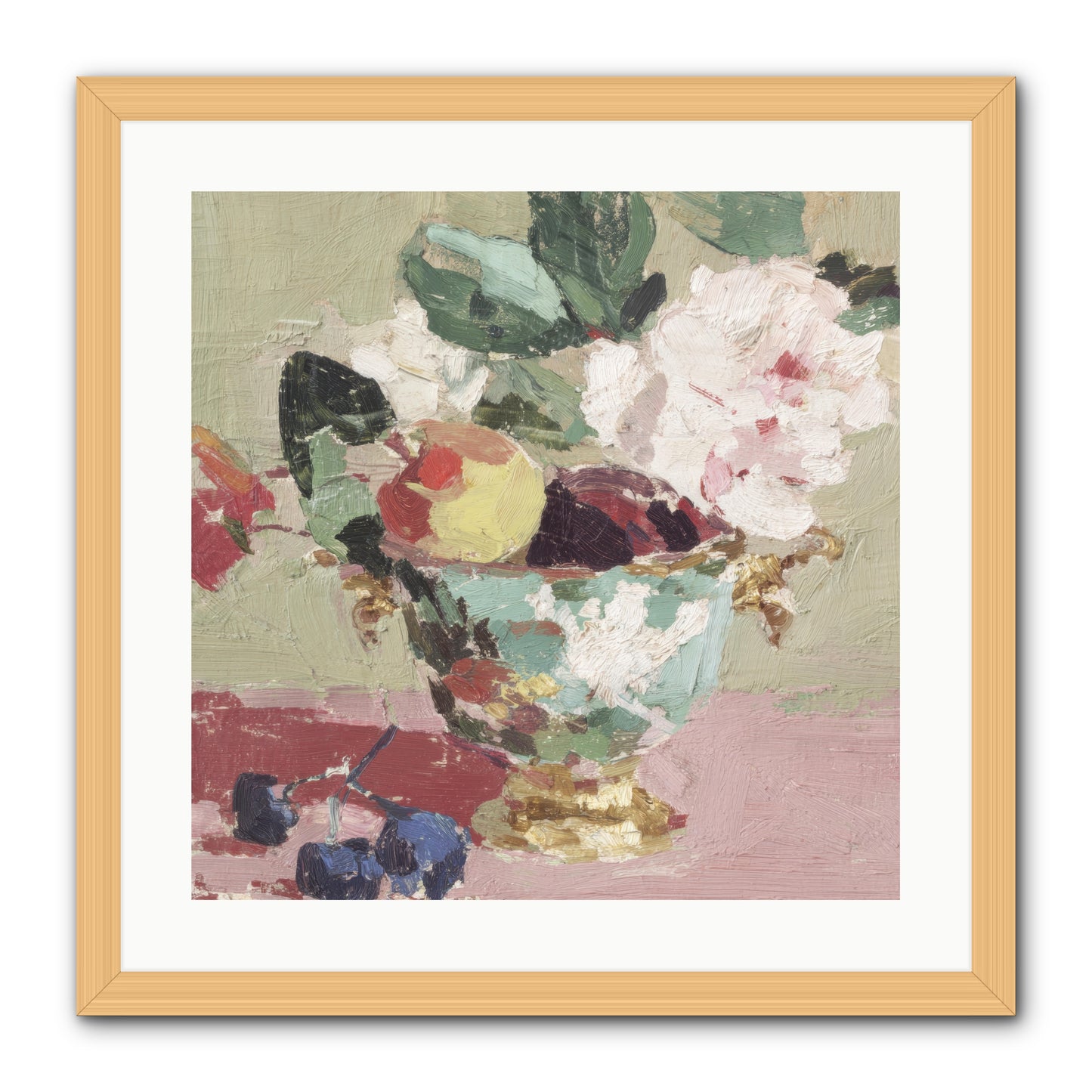 Afternoon Affairs -- Framed Print - Natural 20x20