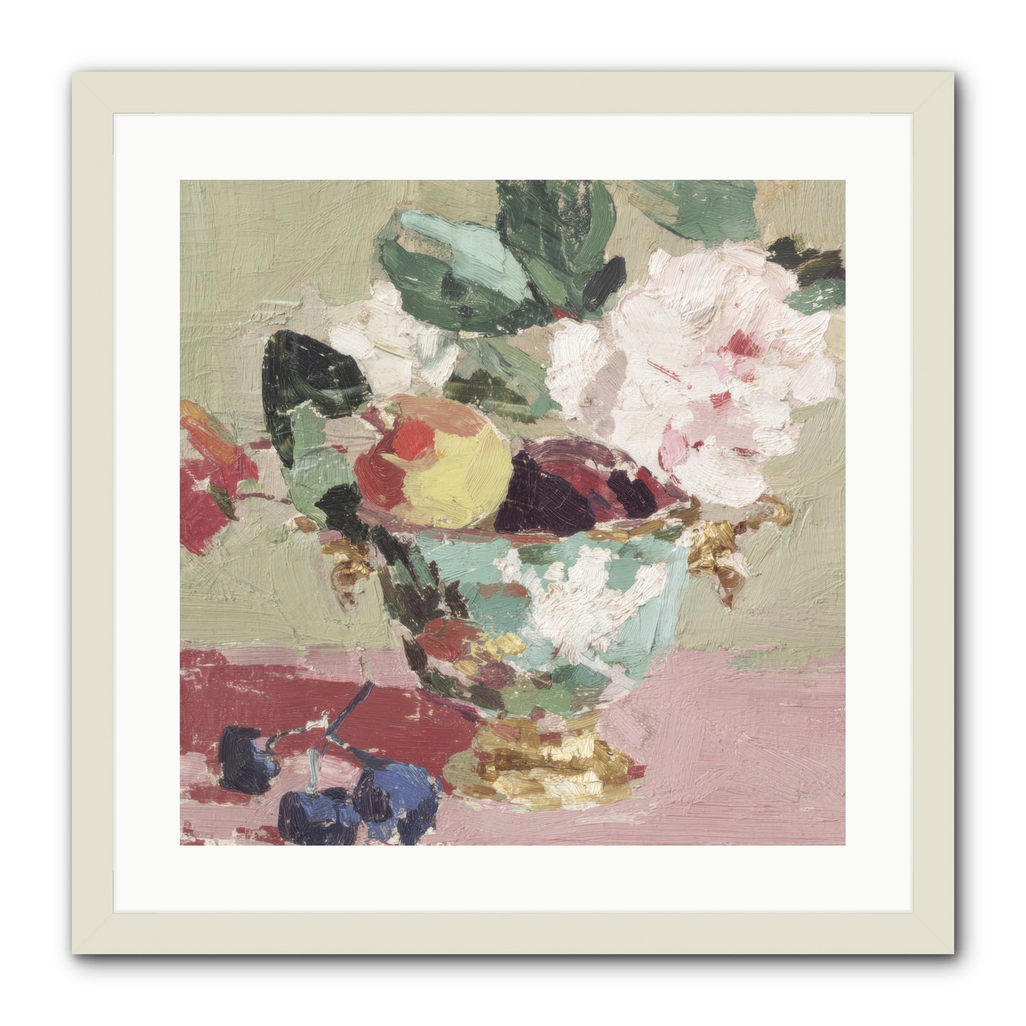 Afternoon Affairs -- Framed Print - White 20x20