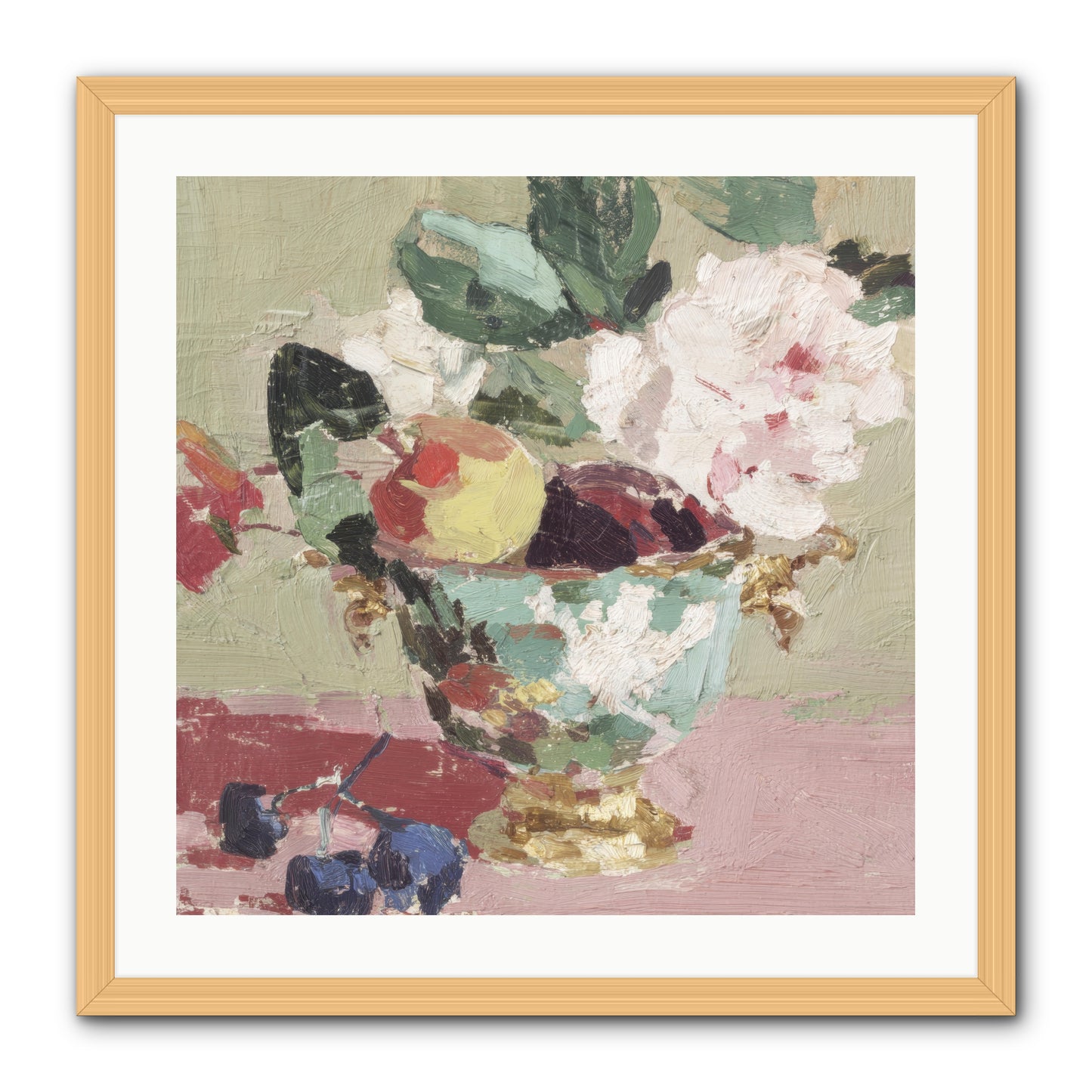 Afternoon Affairs -- Framed Print - Natural 24x24