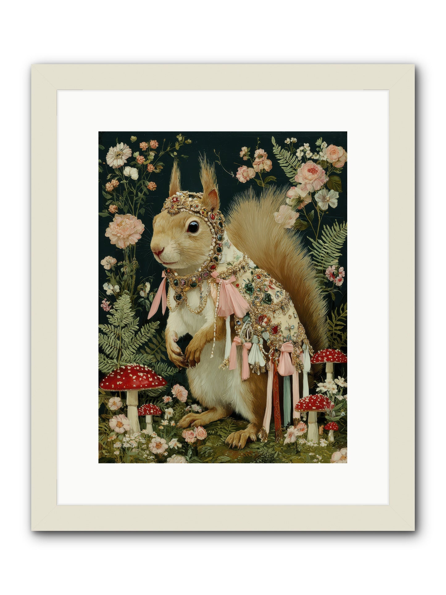 Afternoon Delights -- Framed Print - White 12x16