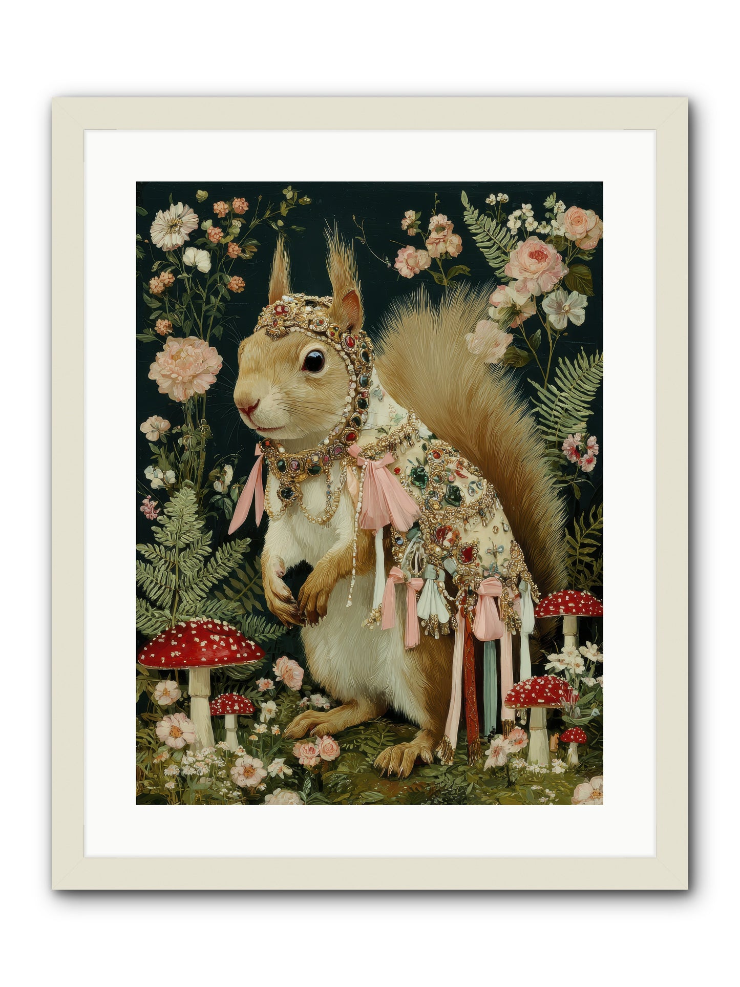 Afternoon Delights -- Framed Print - White 18x24