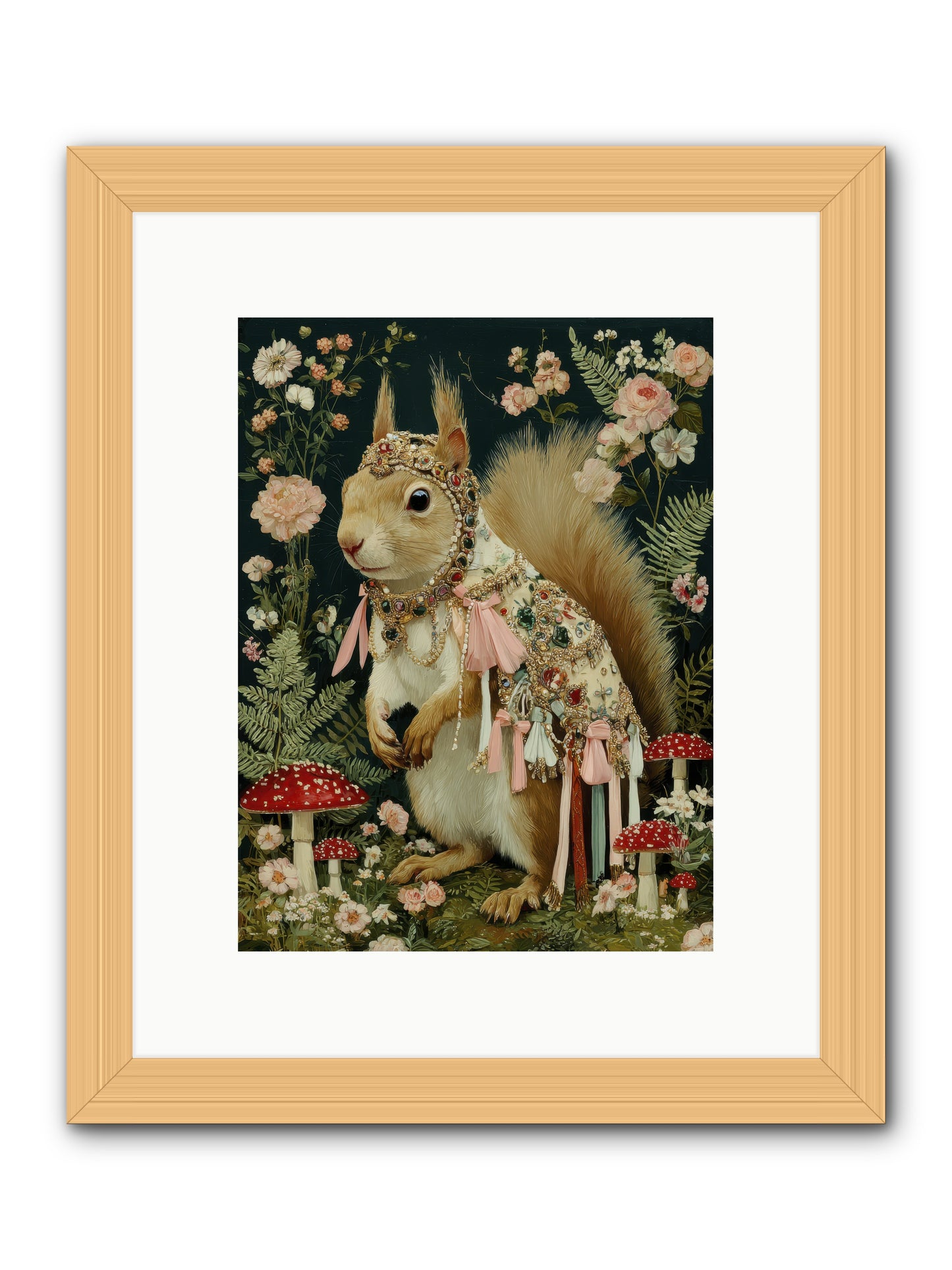 Afternoon Delights -- Framed Print - Natural 9x12