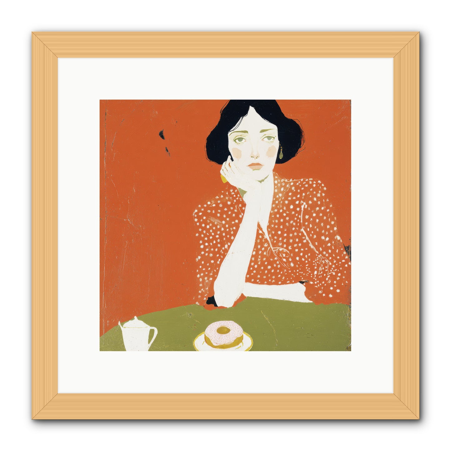 Afternoon Peace -- Framed Print - Natural 12x12