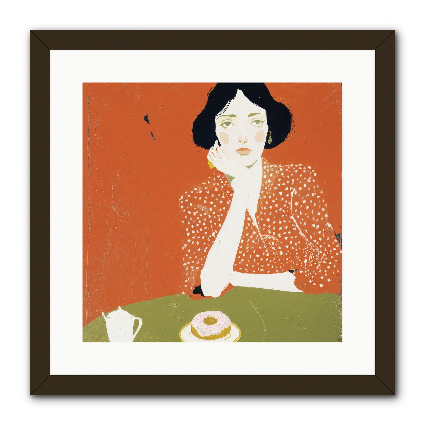 Afternoon Peace -- Framed Print - Black 16x16