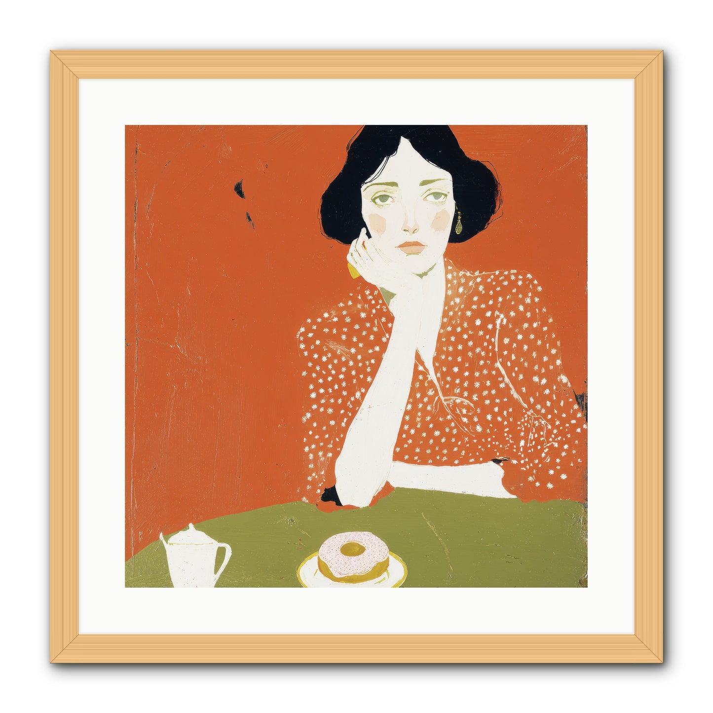 Afternoon Peace -- Framed Print - Natural 20x20