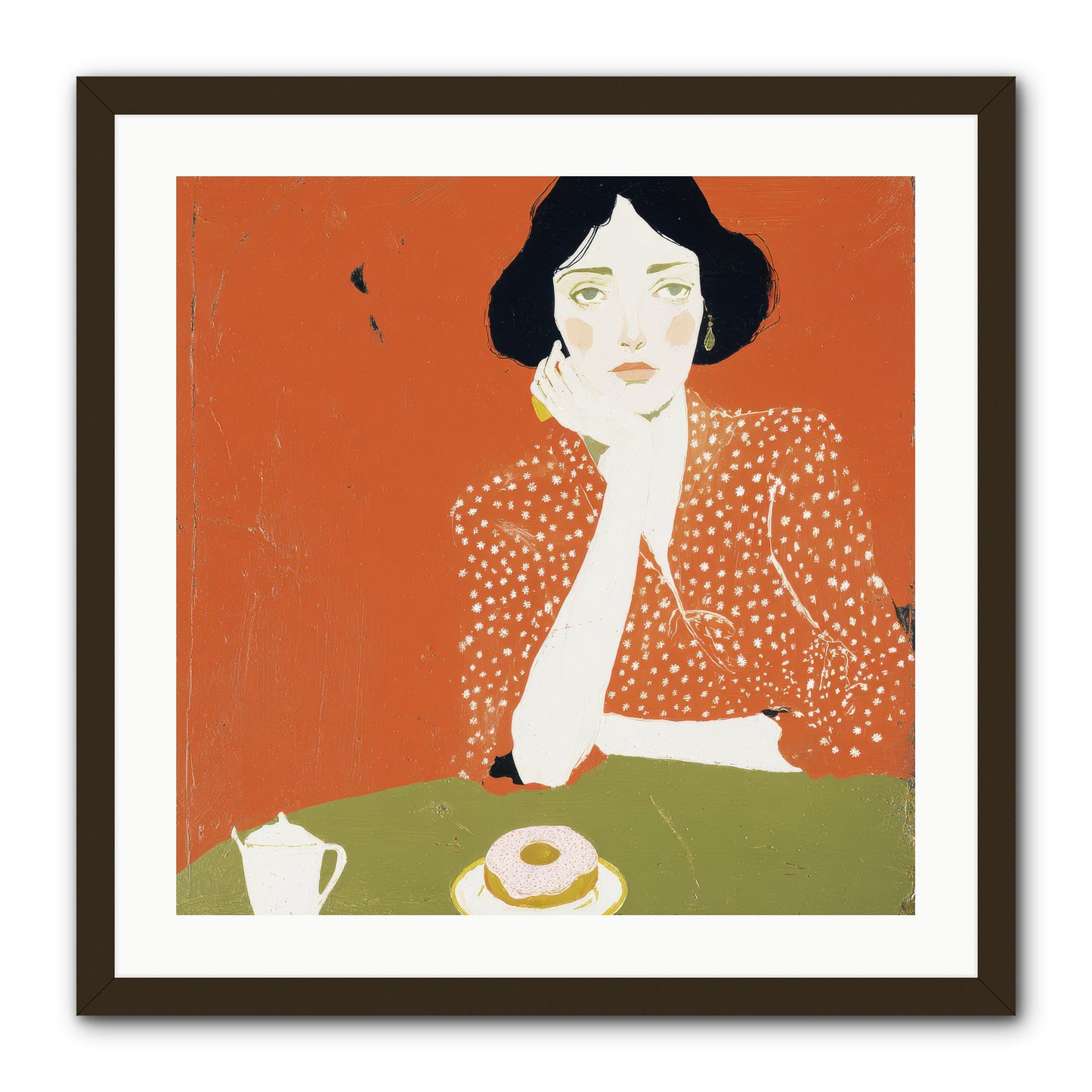 Afternoon Peace -- Framed Print - Black 24x24