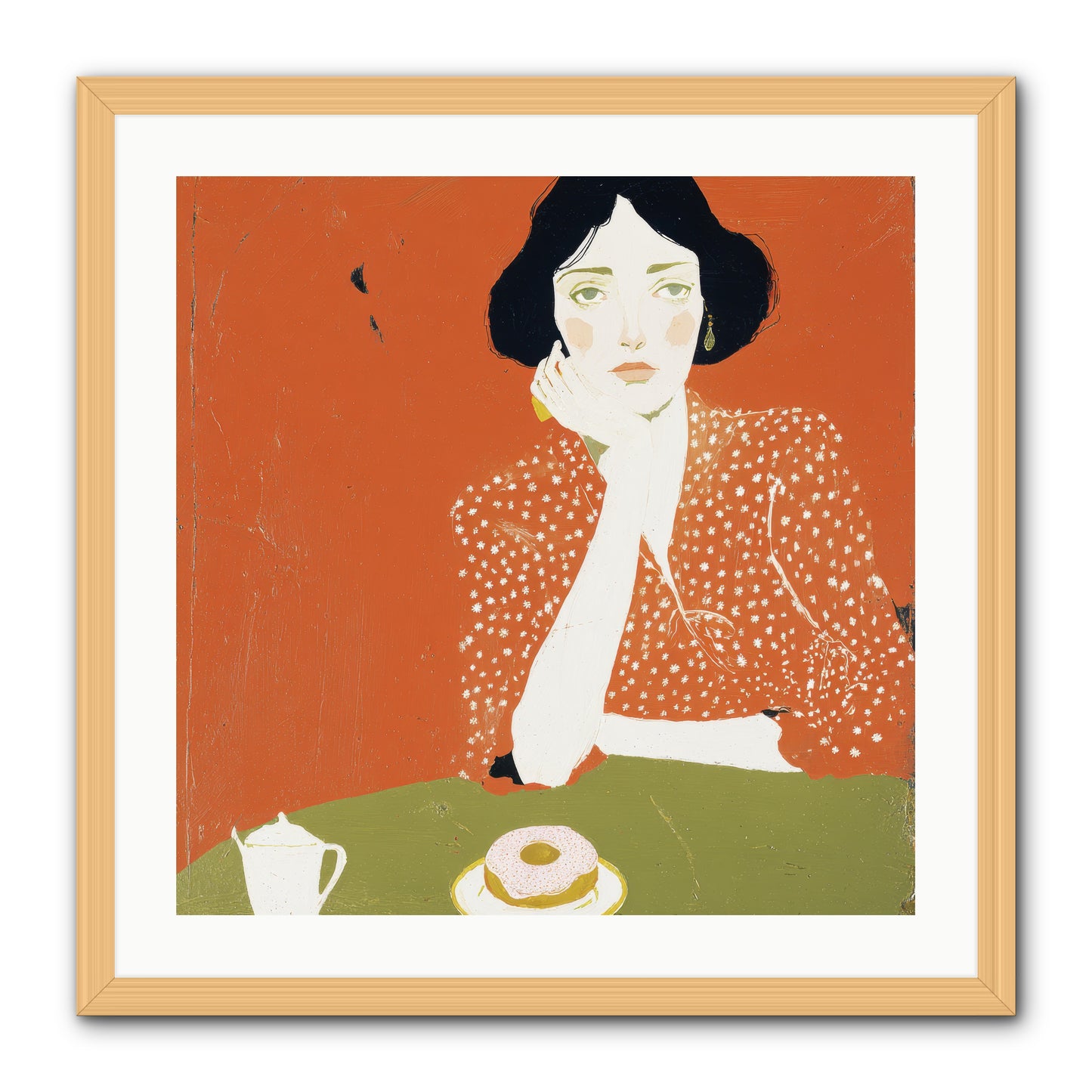 Afternoon Peace -- Framed Print - Natural 24x24