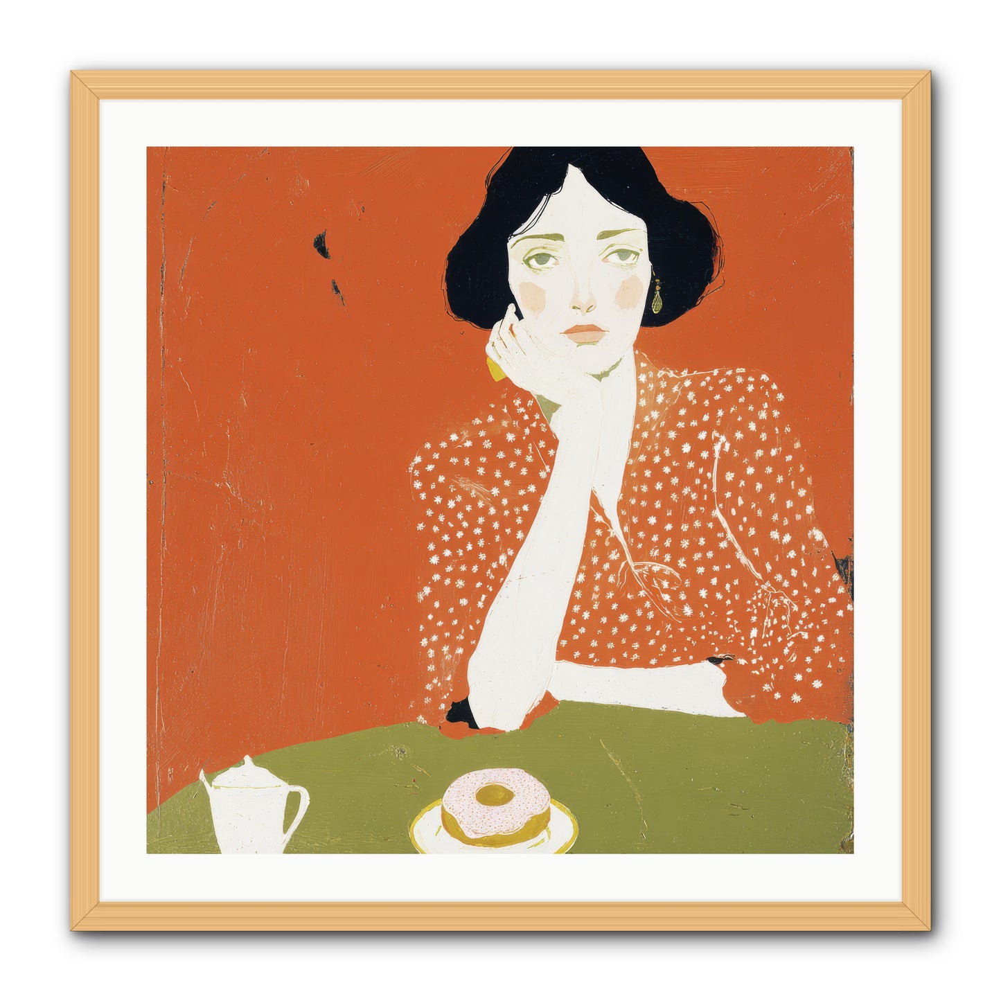 Afternoon Peace -- Framed Print - Natural 30x30