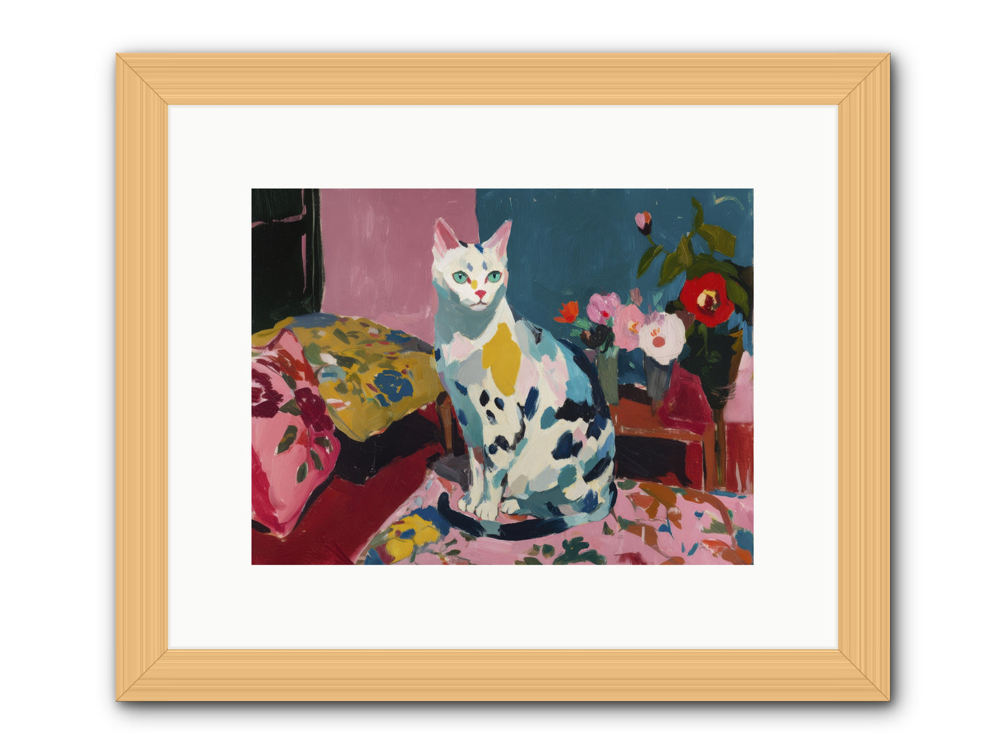 Afternoon Possession -- Framed Print - Natural 12x9