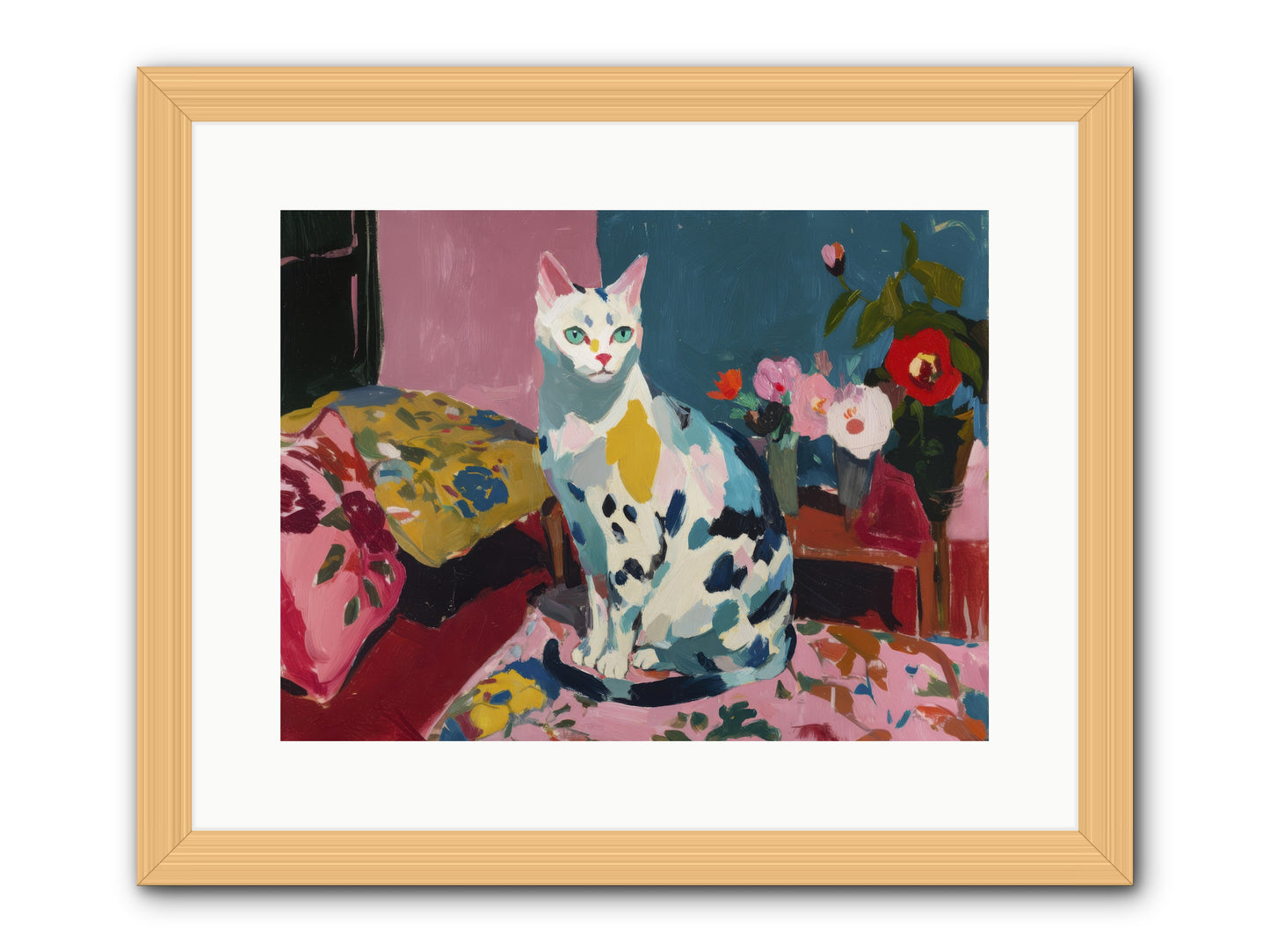 Afternoon Possession -- Framed Print - Natural 16x12
