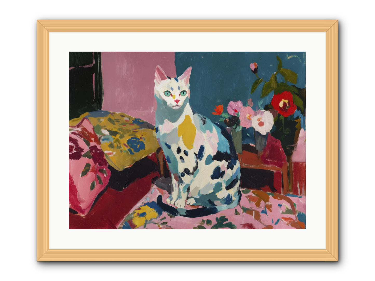 Afternoon Possession -- Framed Print - Natural 24x18