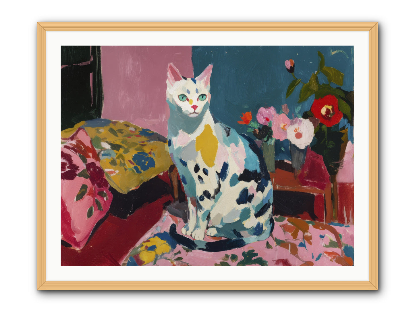 Afternoon Possession -- Framed Print - Natural 40x30