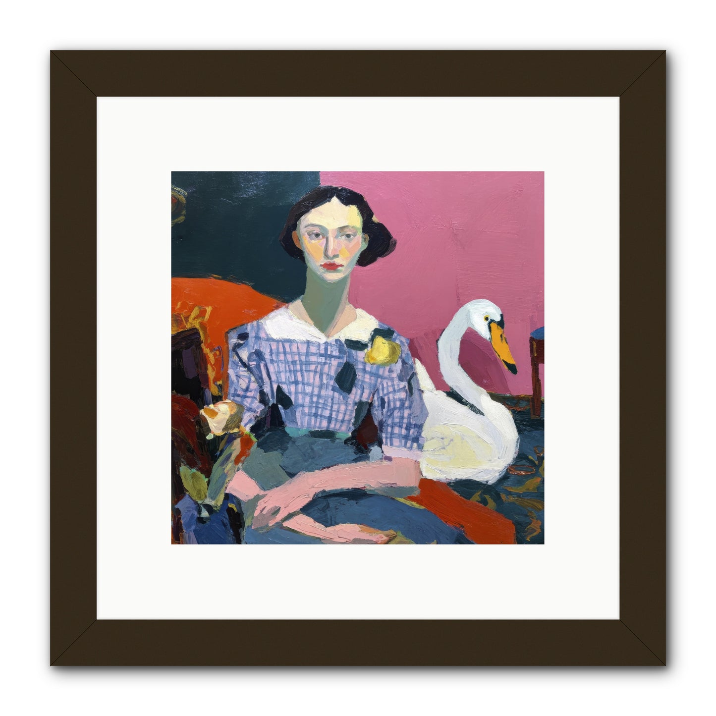 Afternoon Stillness -- Framed Print - Black 10x10