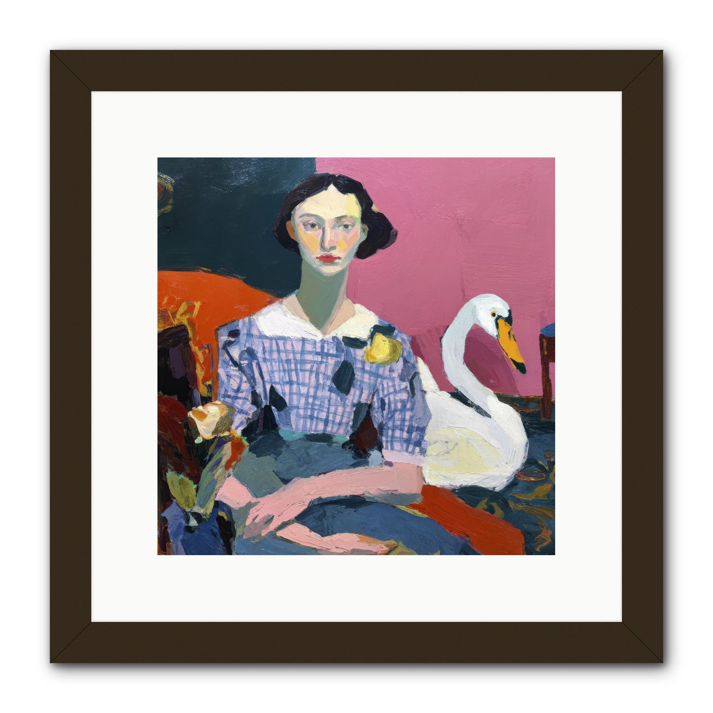 Afternoon Stillness -- Framed Print - Black 12x12