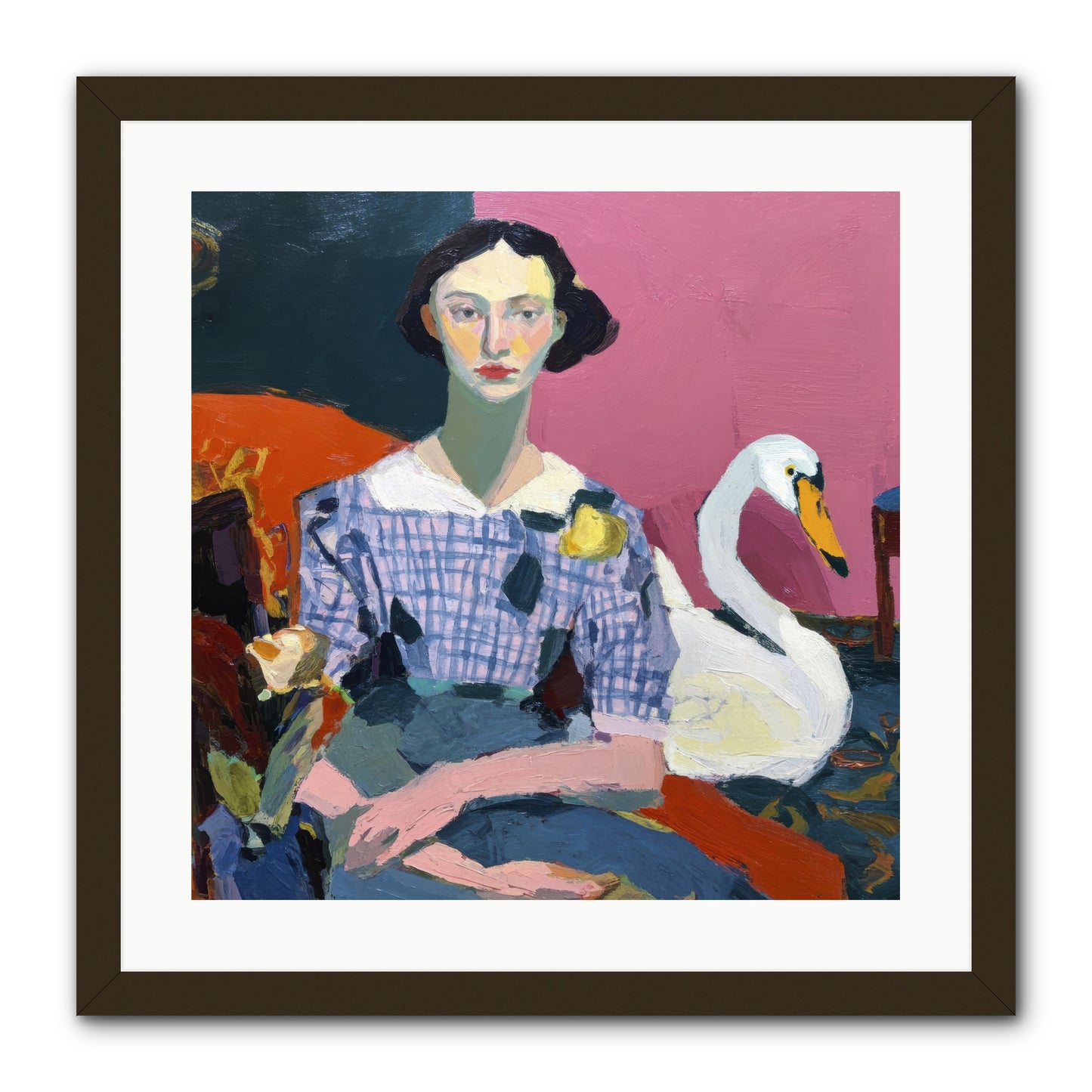 Afternoon Stillness -- Framed Print - Black 20x20