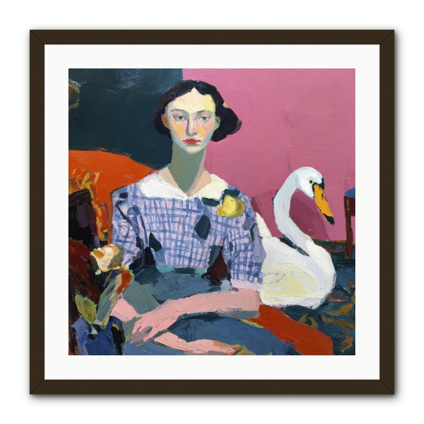 Afternoon Stillness -- Framed Print - Black 24x24