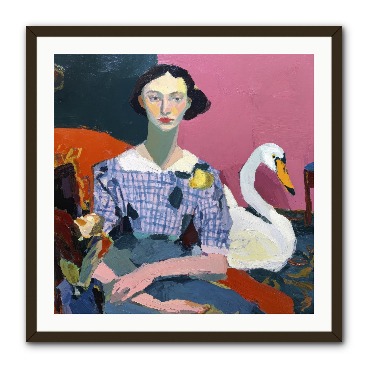 Afternoon Stillness -- Framed Print - Black 30x30