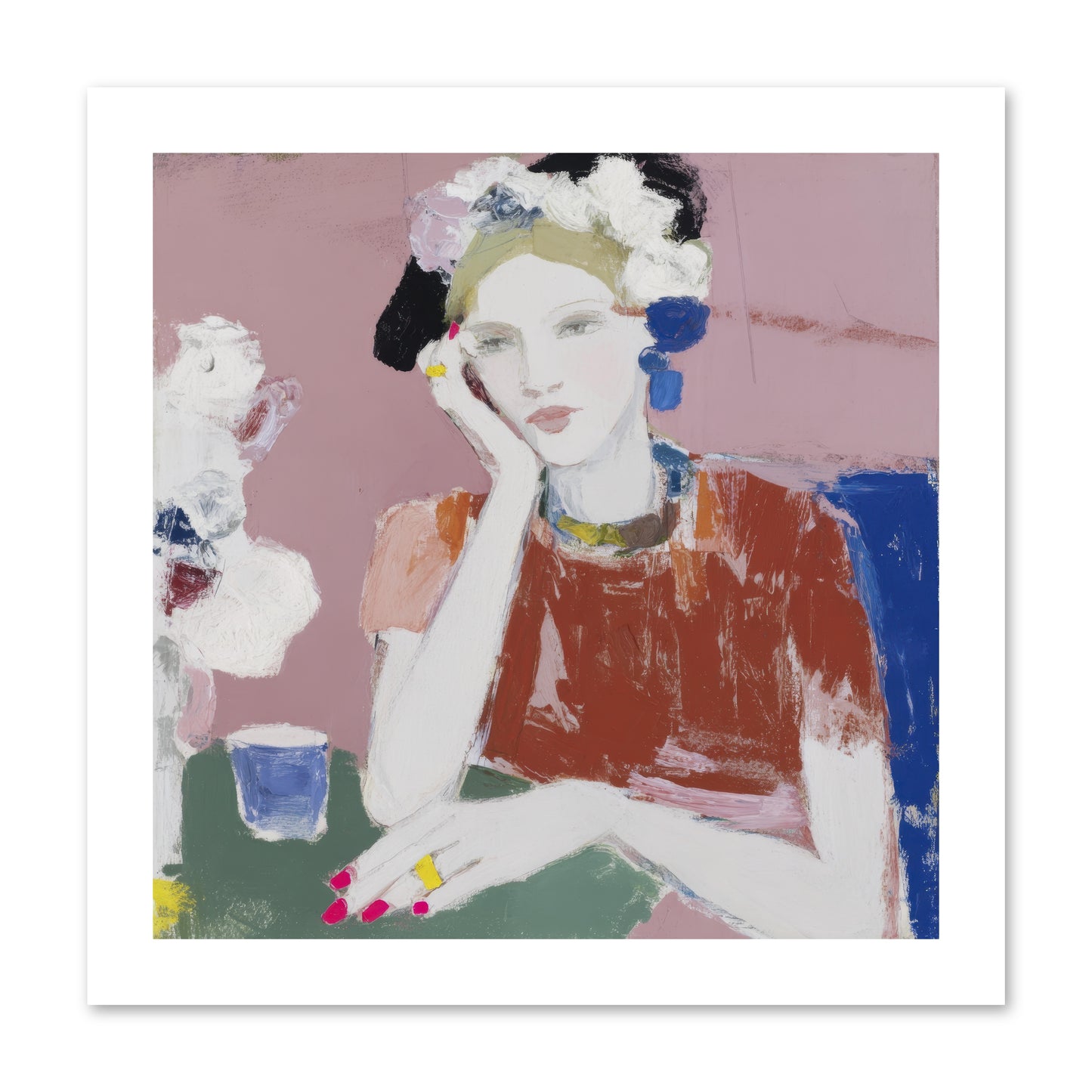Afternoon at the Club -- Paper Print 12x12